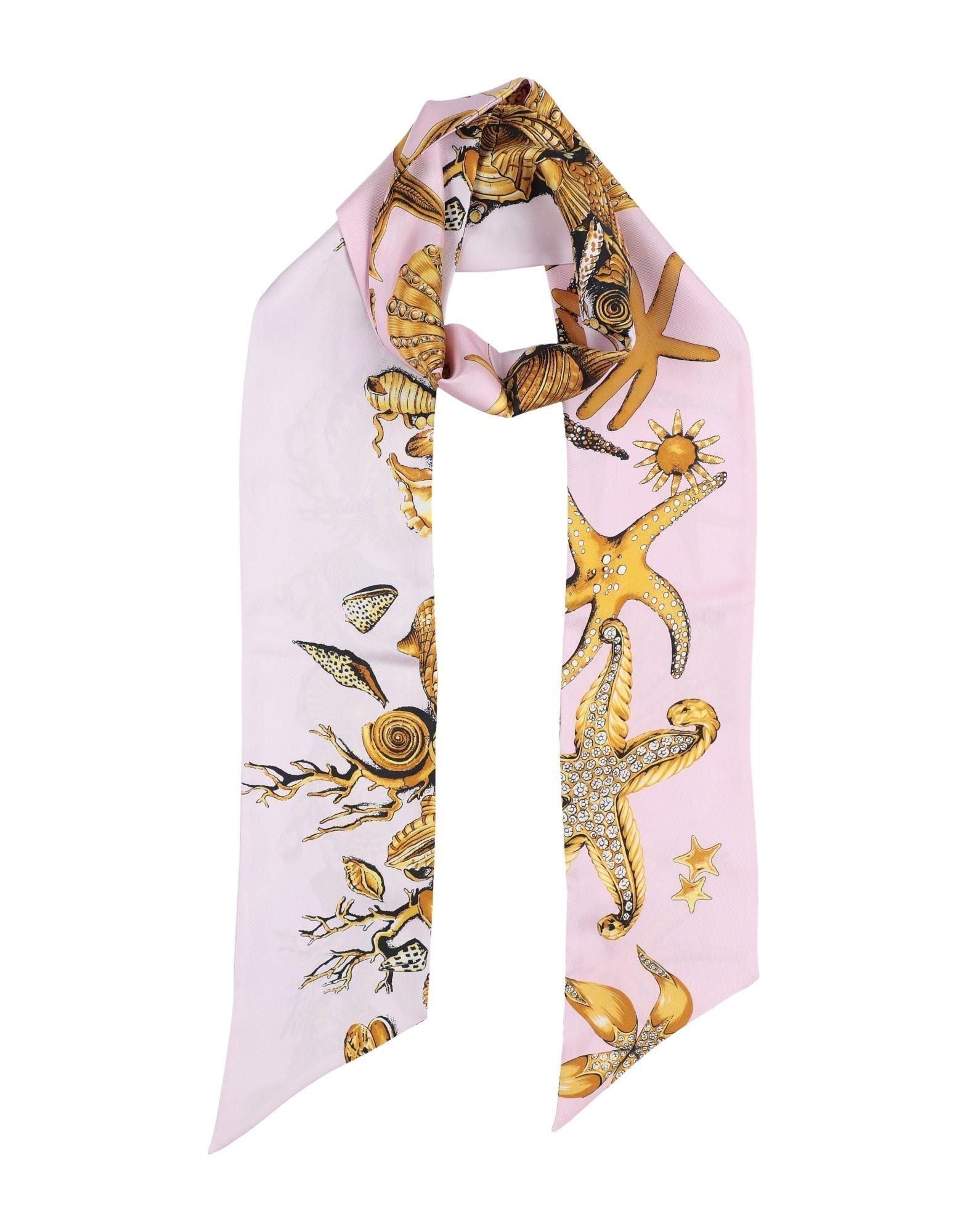 Versace Satin Scarf in Pink Lyst
