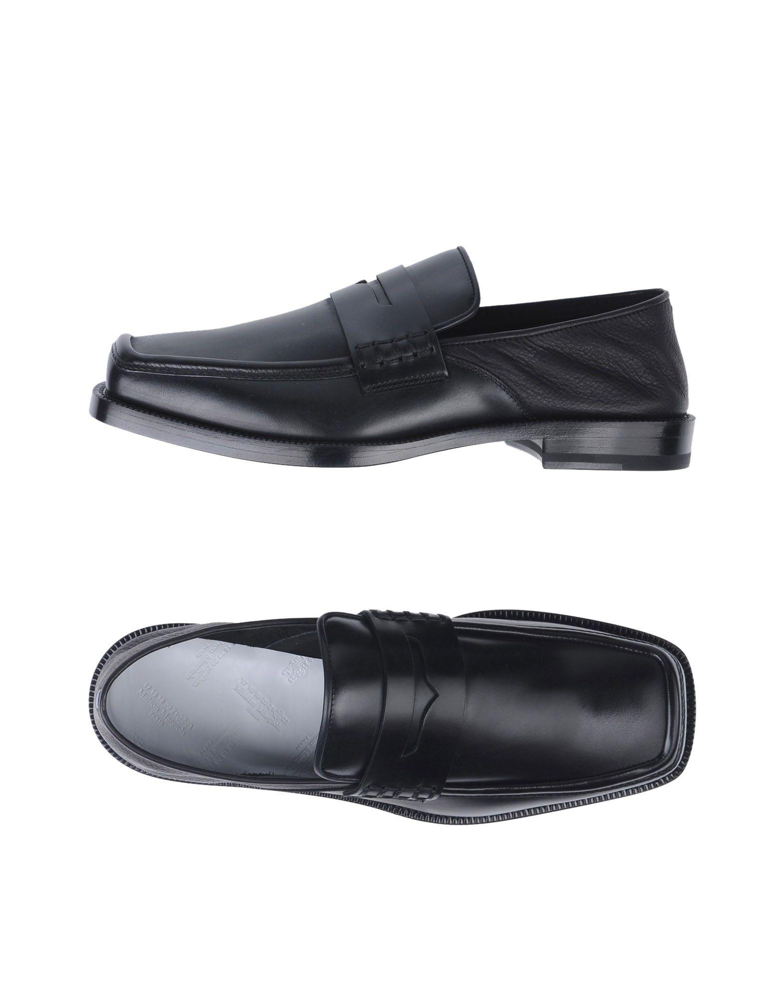 Maison Margiela Leather Loafer in Black for Men - Lyst