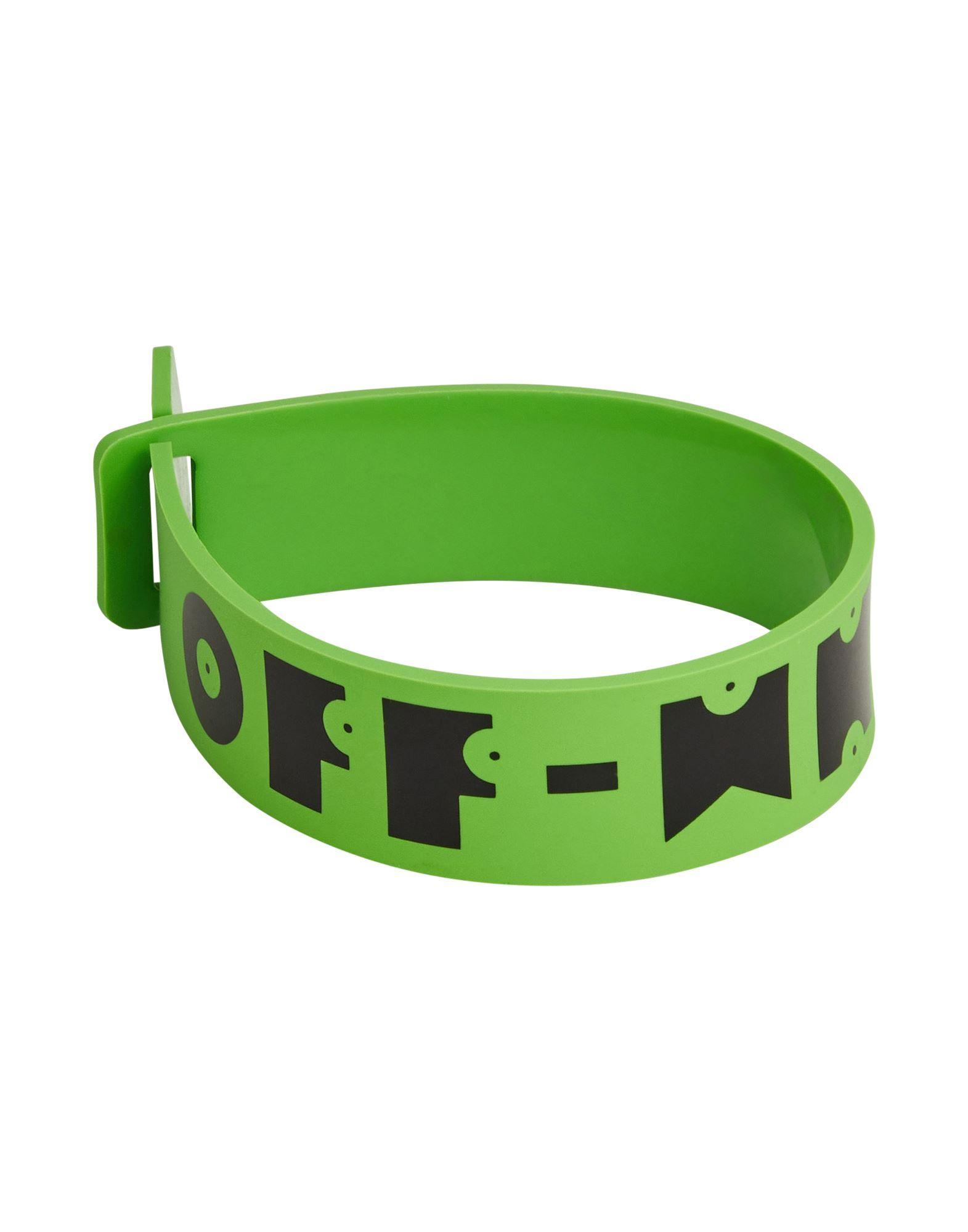 ブレスレット OFF-WHITE LOGO BRACELET Off-White Black Rubber Logo Bracelet Off-White
