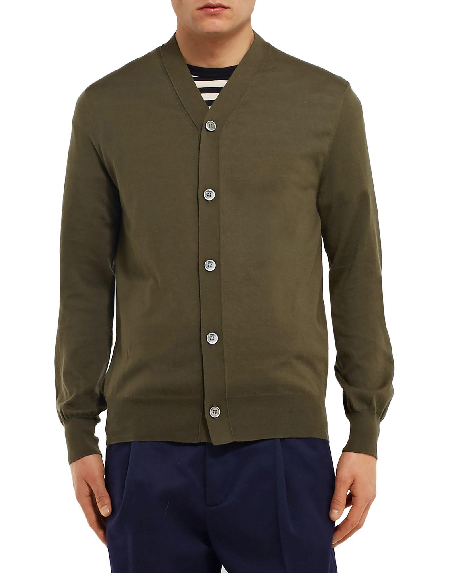 Comme des Garçons Cotton Cardigan in Military Green (Green) for Men - Lyst