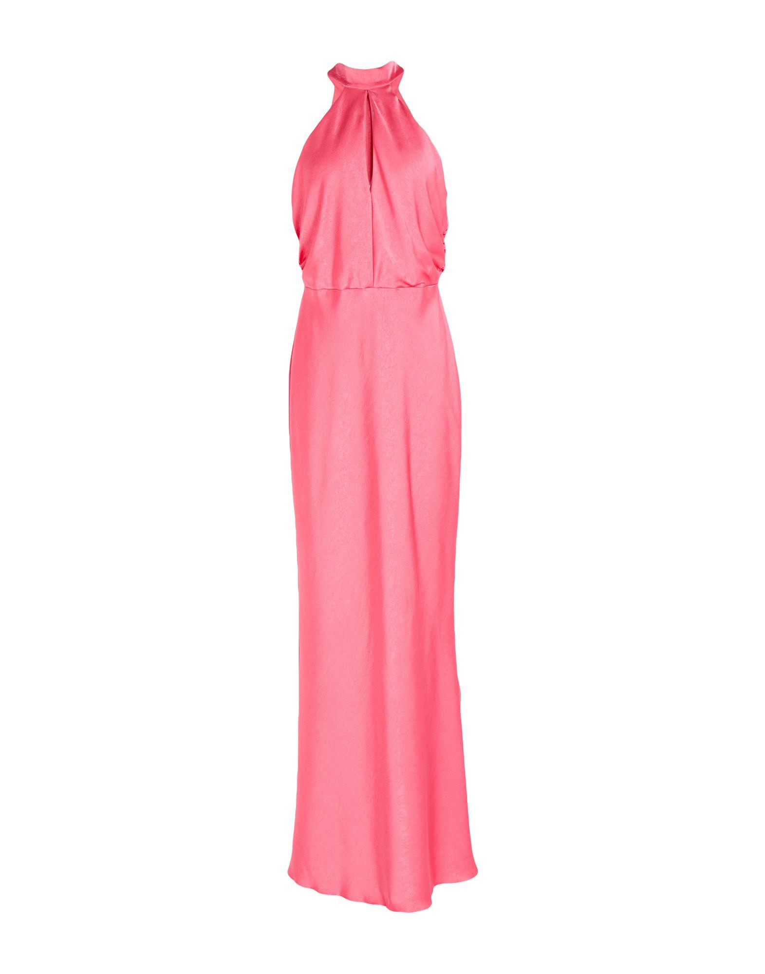 rinascimento pink dress RINASCIMENTO Ruched Sleevless Pencil Dress Stretch Jersey Fuchsia Magenta L XL