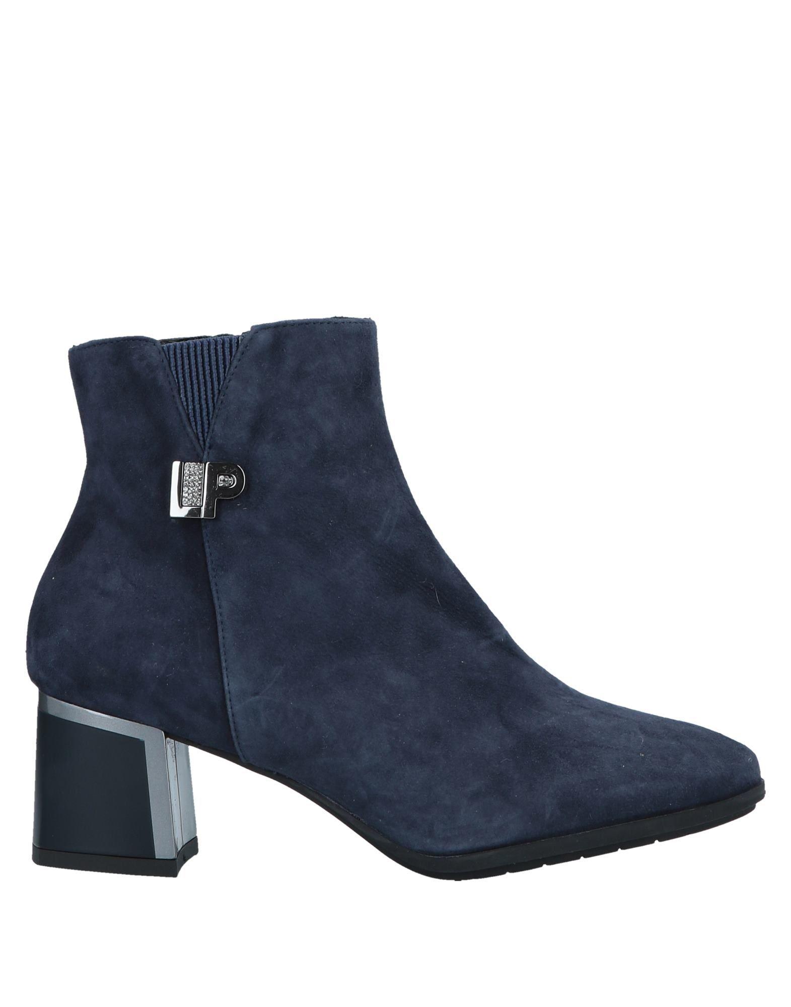 Loretta Pettinari Leather Ankle Boots in Dark Blue (Blue) - Lyst