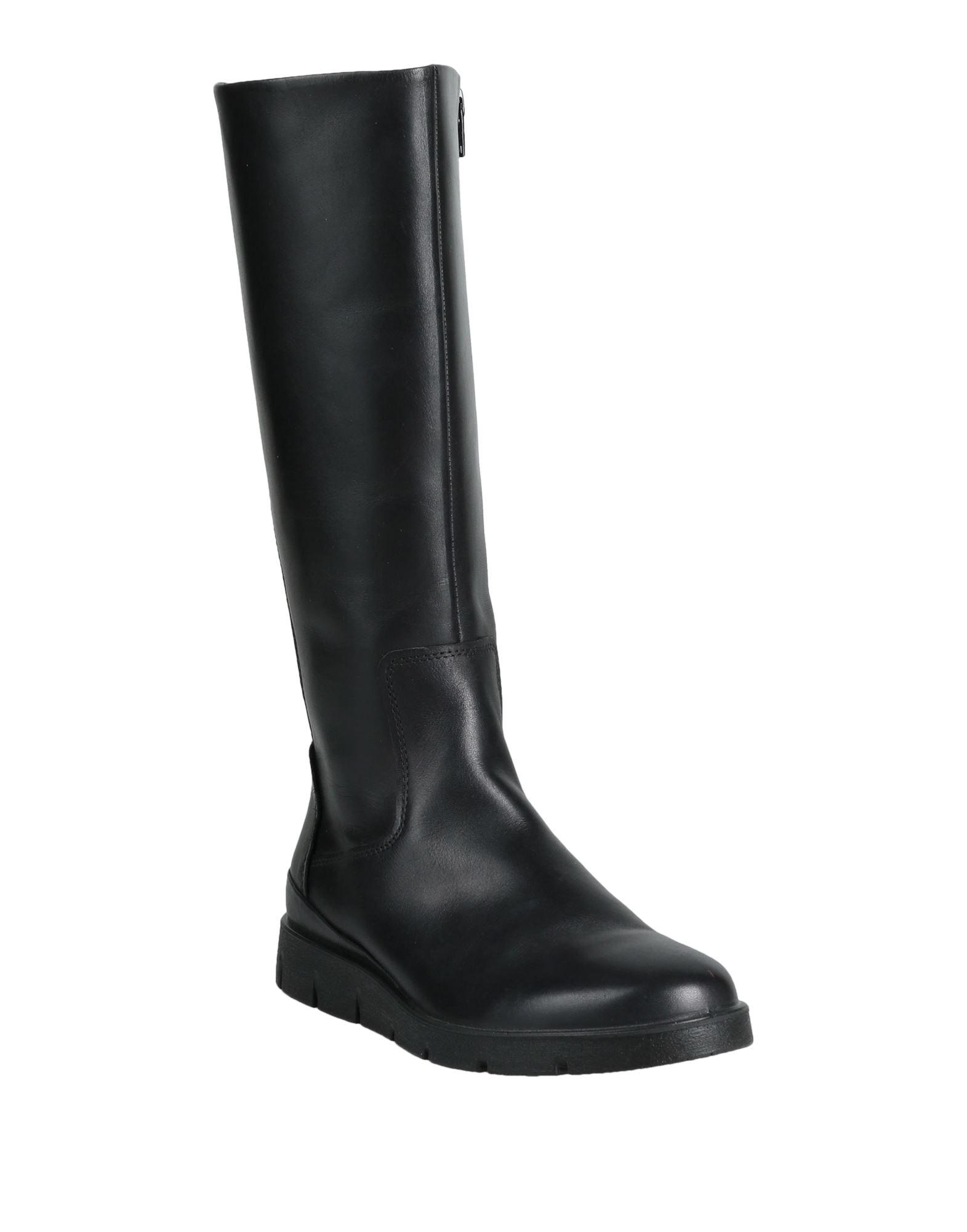 Ecco Knee Boots in Black | Lyst