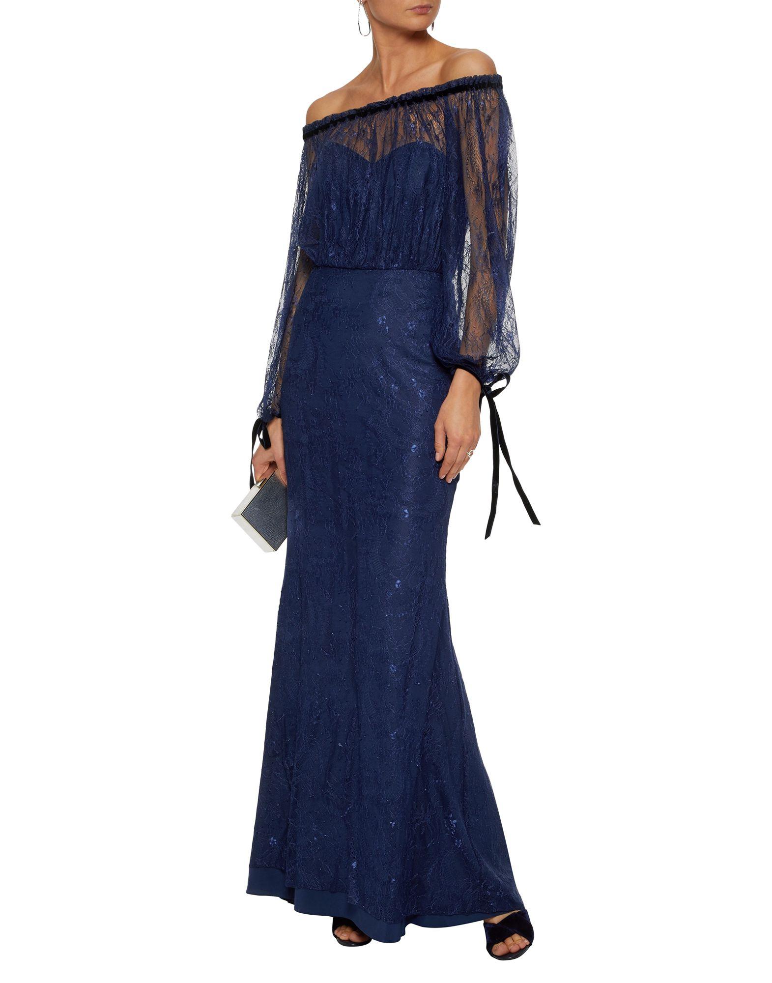 badgley mischka blue dress