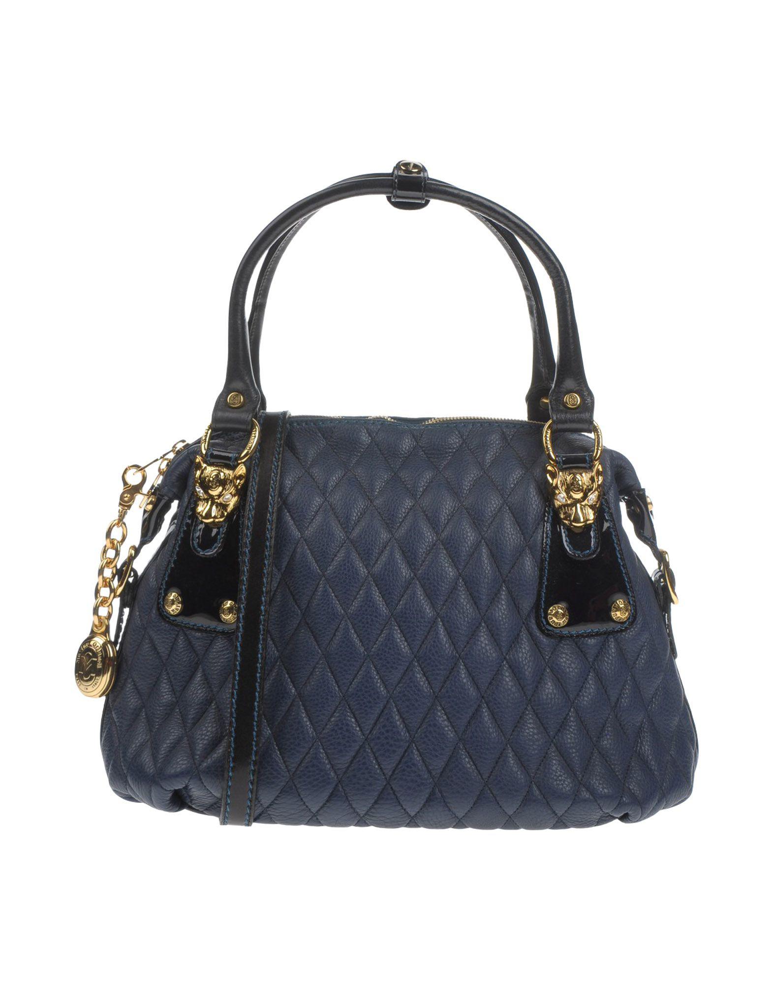 MARINO ORLANDI Leather Handbag in Dark Blue (Blue) - Lyst