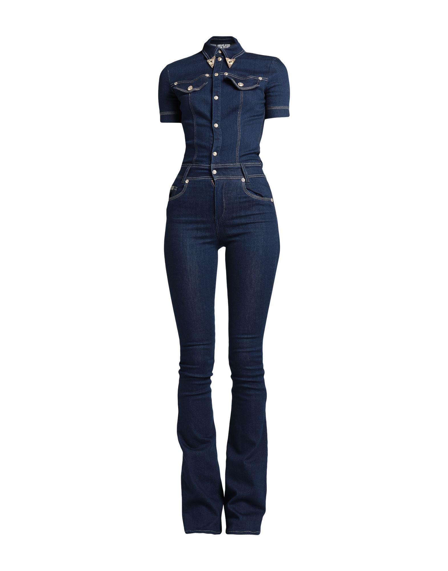 Versace Jeans Couture Jumpsuit in Blue | Lyst
