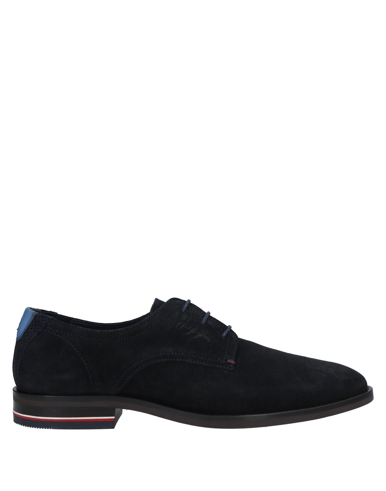 Tommy Hilfiger Suede Lace-up Shoes in Dark Blue (Blue) for Men | Lyst