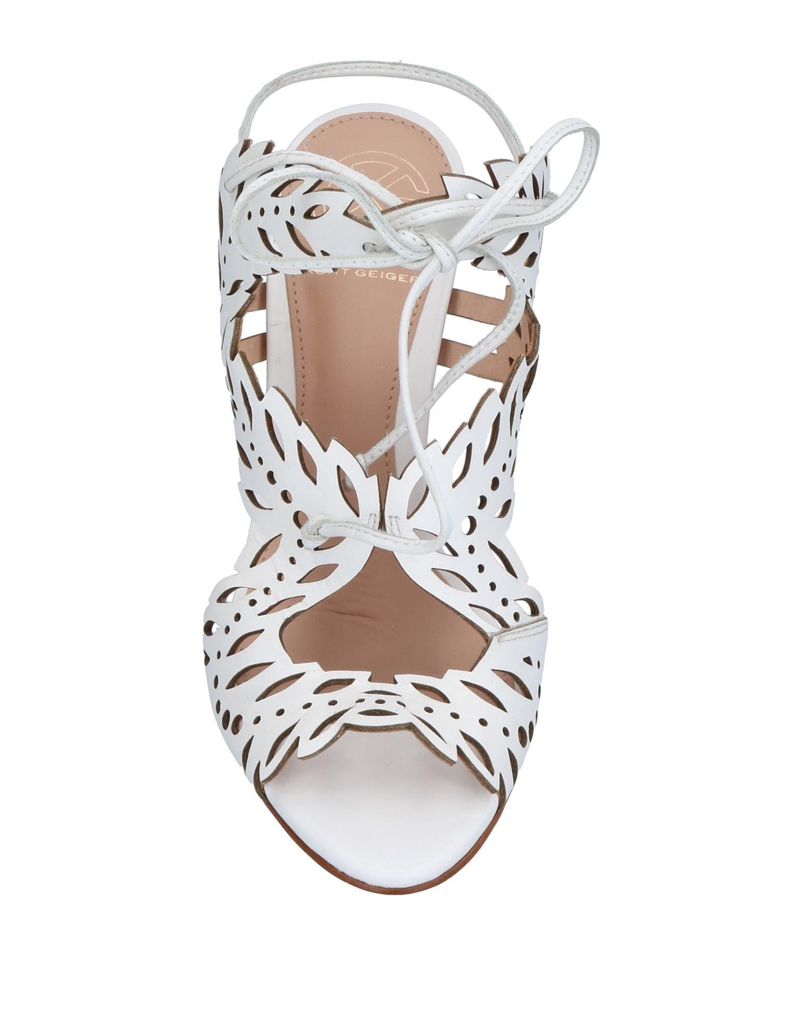 kurt geiger white flat sandals