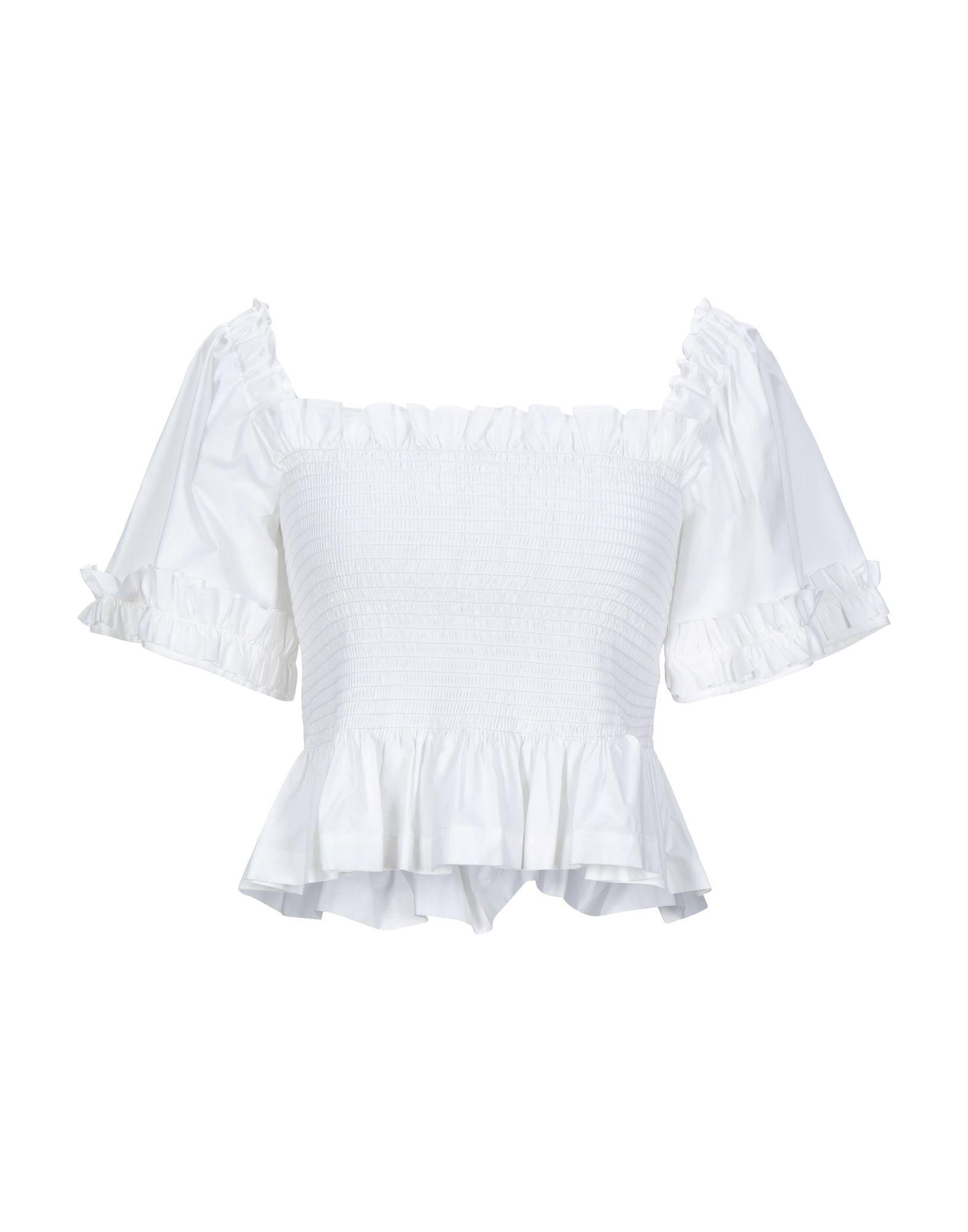 Molly Goddard Cotton Blouse in White - Lyst