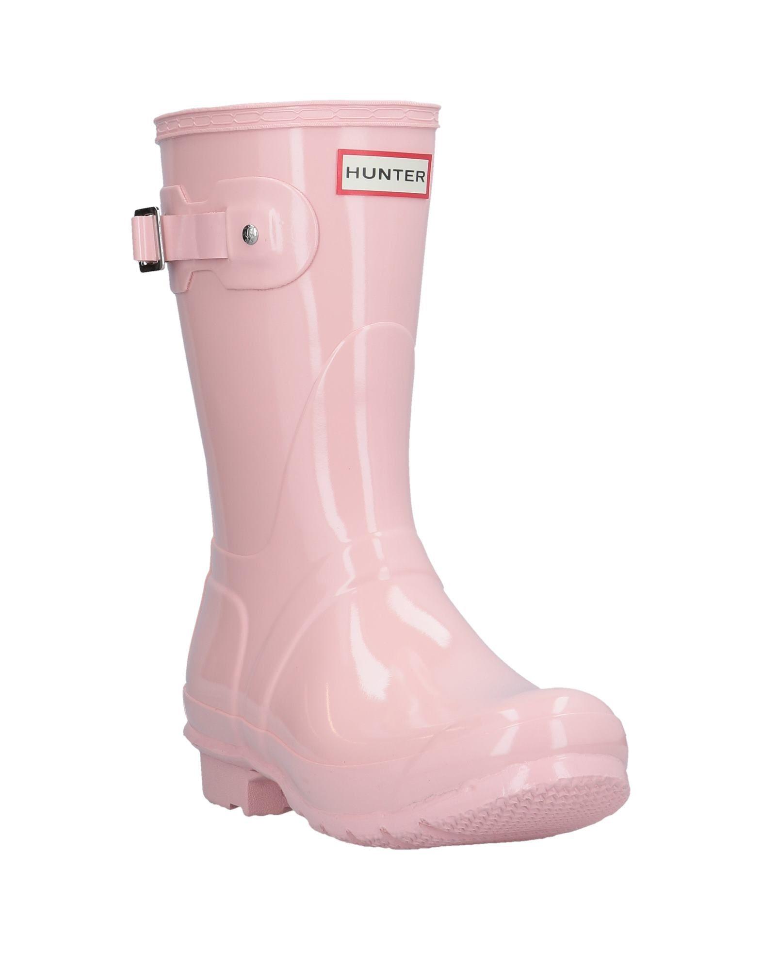 pink hunter ankle boots