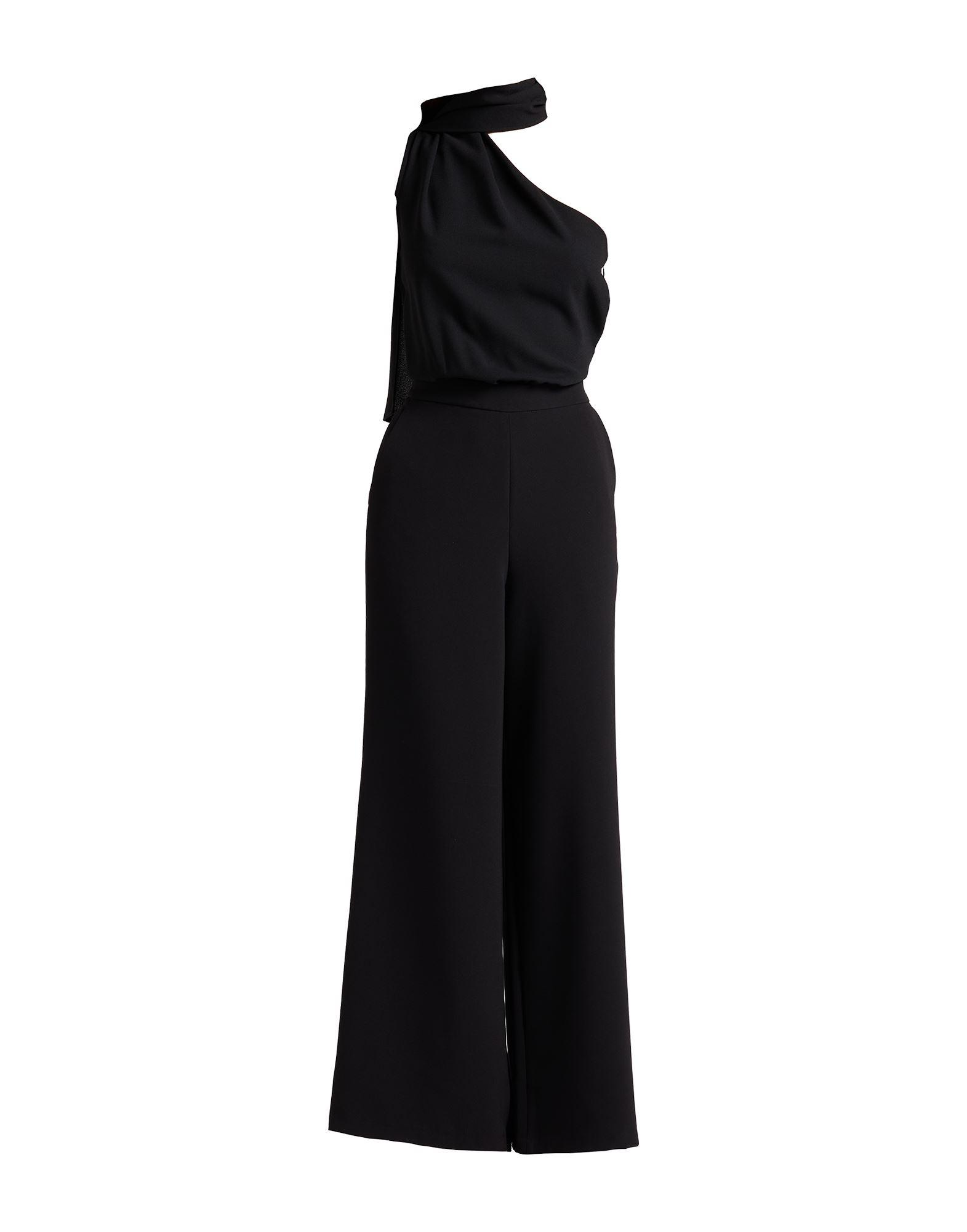 オールインワン・サロペット LIU JO Woman Jumpsuits Military CA4249J4646 A4207 Brown jumpsuit with wide legs brand LIU JO