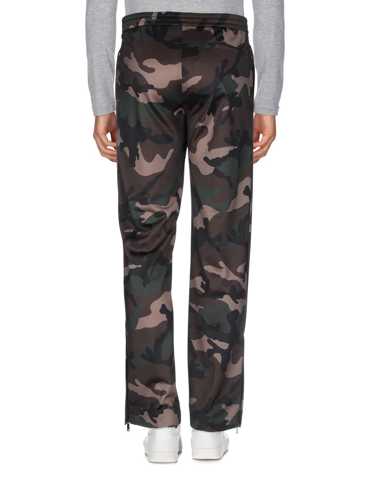 Valentino Synthetic Casual Pants in Dark Green (Green) for Men - Lyst