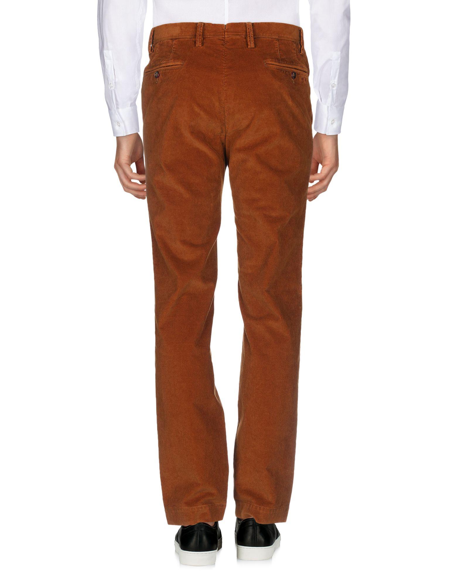 PT01 Velvet Casual Pants in Rust (Brown) for Men - Lyst