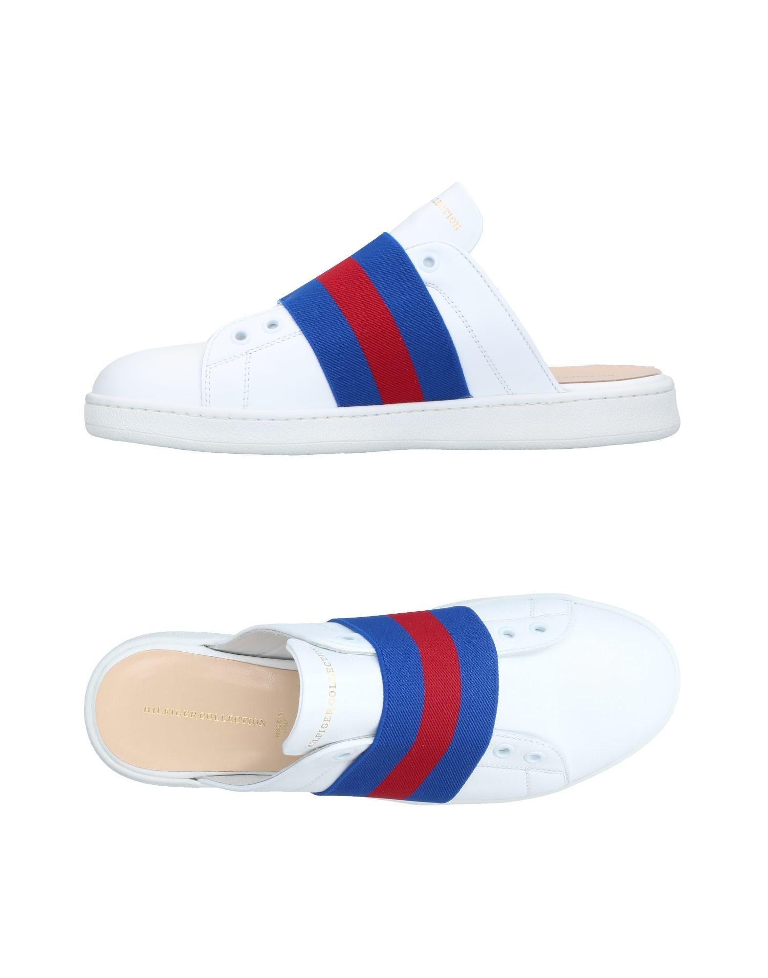 Tommy Hilfiger Leather Mules in White 