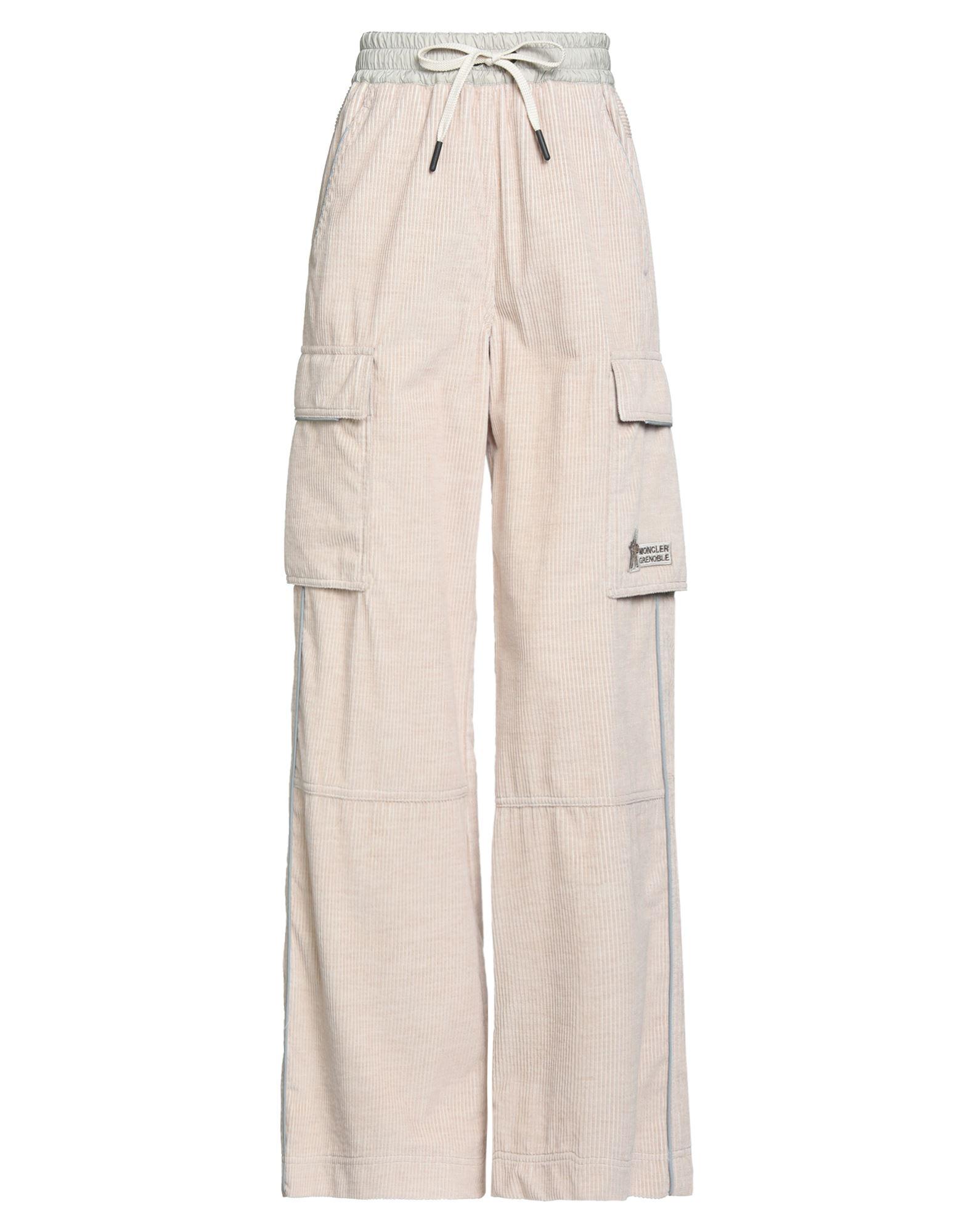 パンツ MONCLER WOMEN Stretch Cotton Cargo Trousers Beige MONCLER WOMEN Stretch Cotton Cargo Trousers Beige