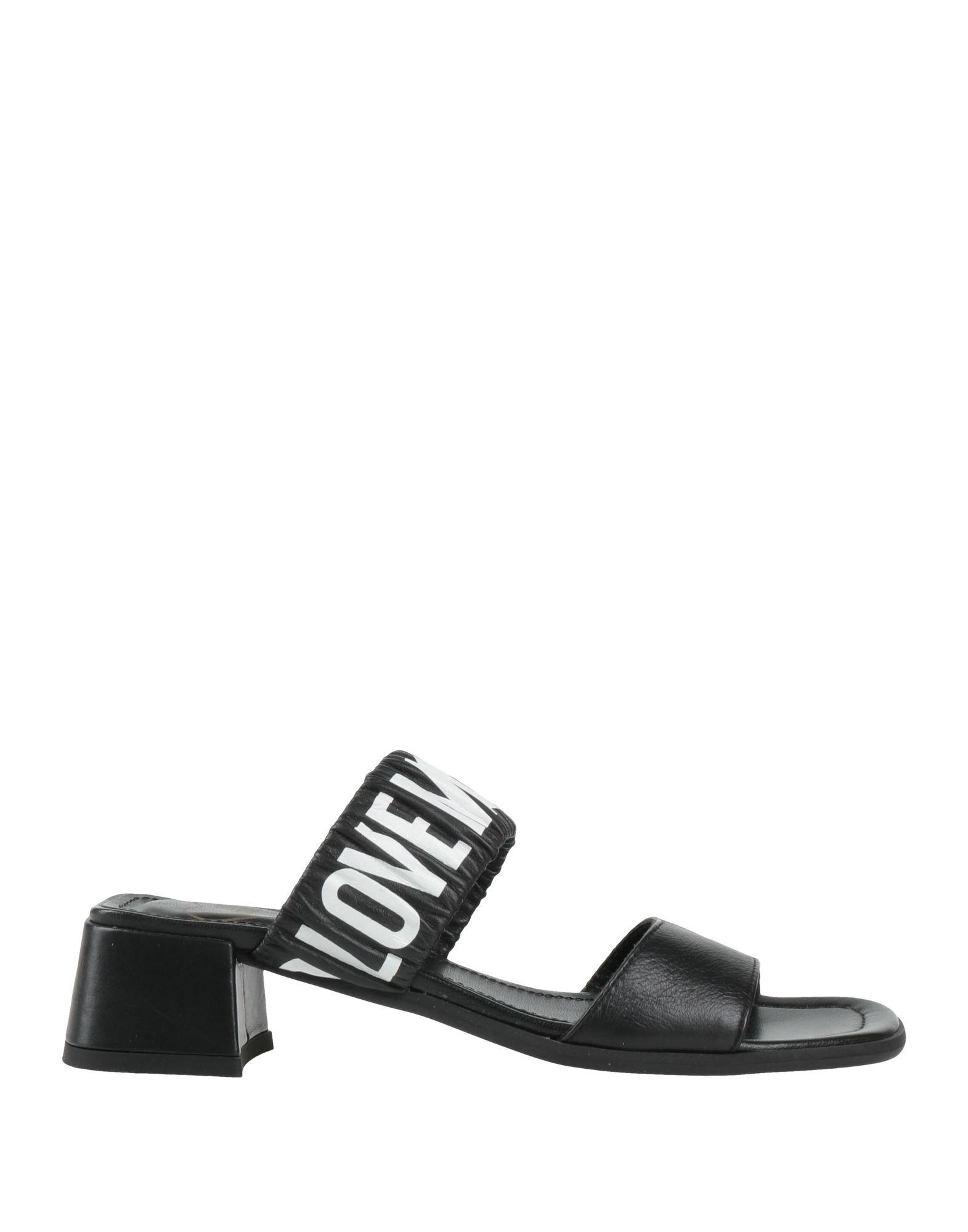 MOSCHINO 黒 スエード リボン装飾 ハイヒール 靴