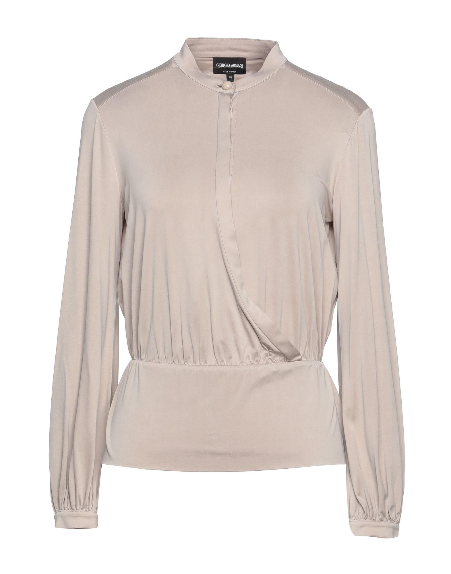 Giorgio Armani Synthetic Blouse in Beige (Natural) | Lyst