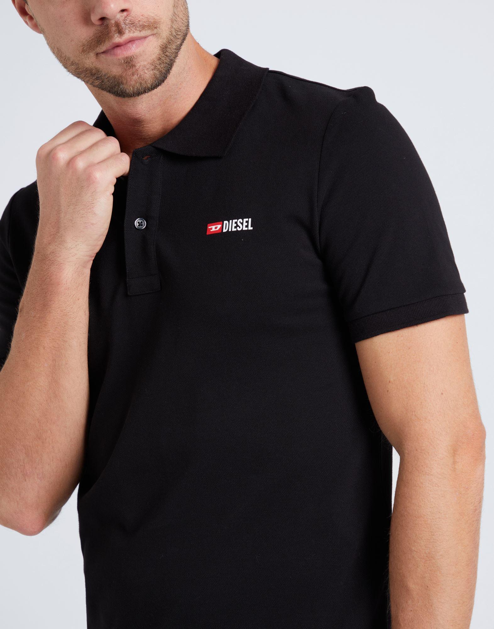 DIESEL Polo Shirt in Black for Men | Lyst