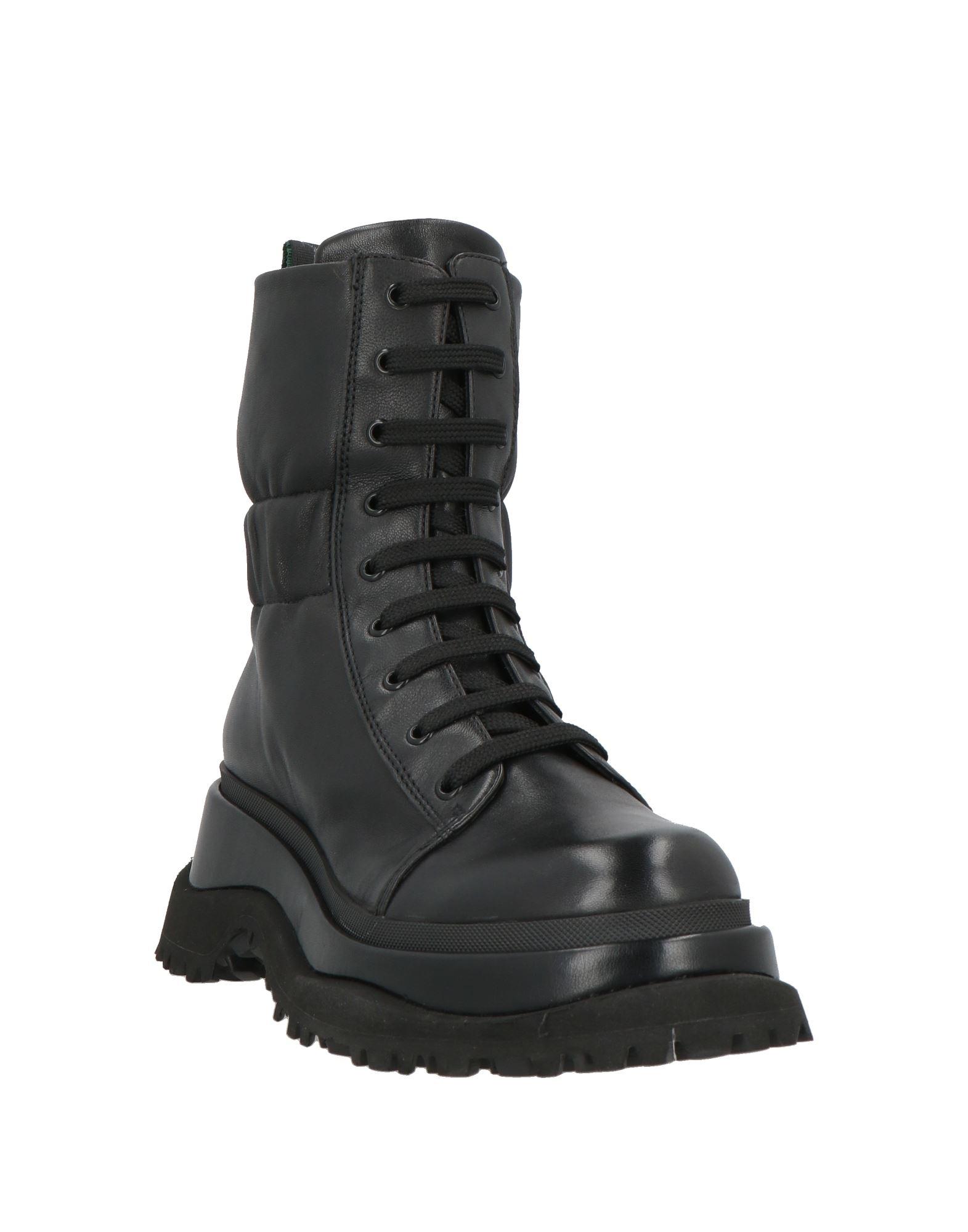 Bottines Fabi En Cuir Noir, Style Trekking, Taille 42 EU - Neuf Avec Emballage, Fabriqué En Italie, Prix Conseillé 380€