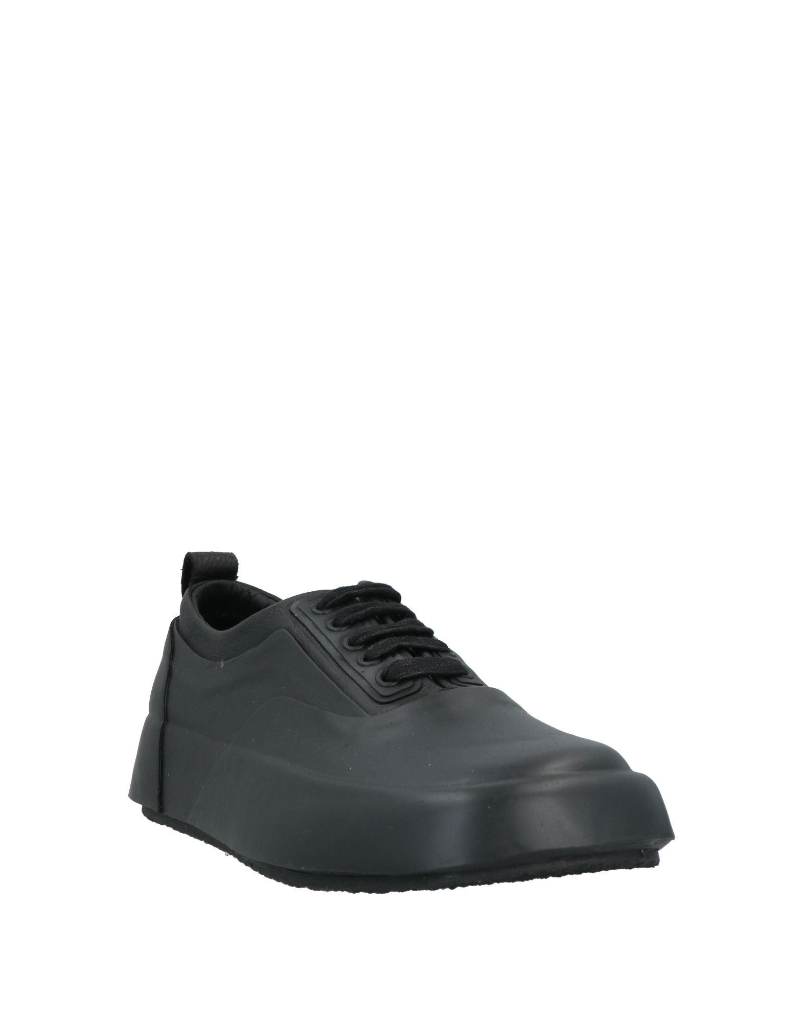 AMBUSH New ロートップ スニーカー Vulcanised Trainers Ambush Women's Vulcanized Lace Up Canvas Sneakers in Black