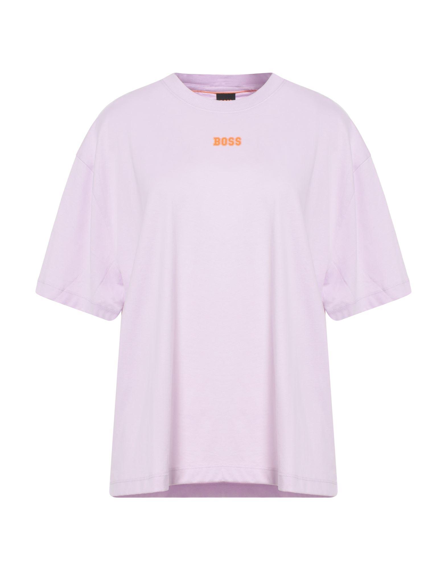 BOSS 売れ筋商品|||ボス Tシャツ トップス レディース T-shirts Purple Womens Jazzy Boss Lady Logo V-Neck T-Shirt