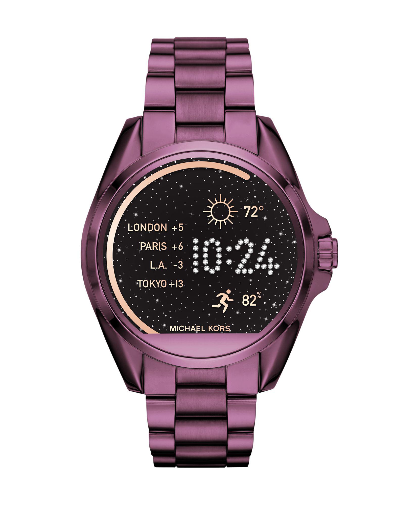 michael kors smartwatch purple