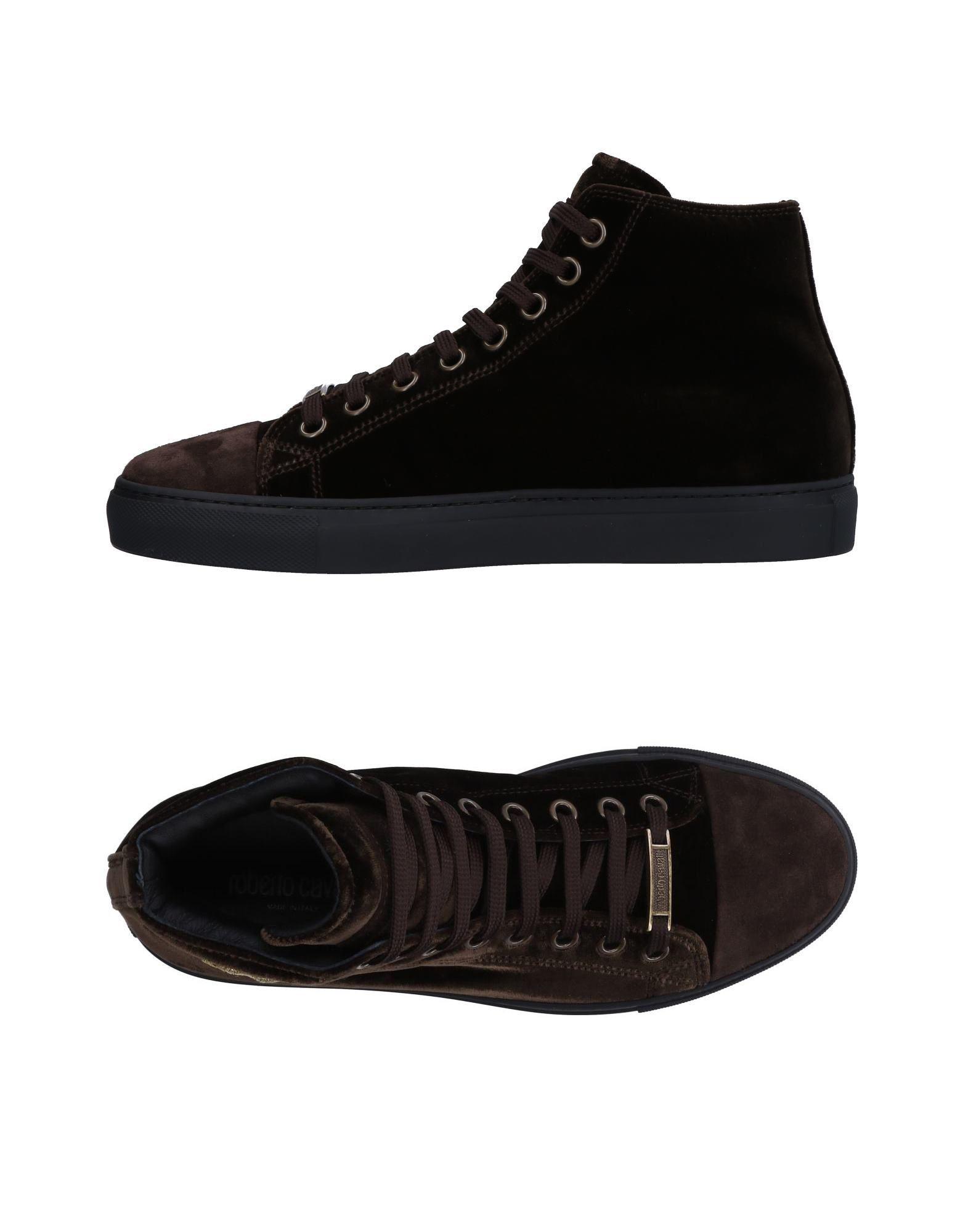 Roberto Cavalli Leather High-tops & Sneakers in Dark Brown (Brown) for ...