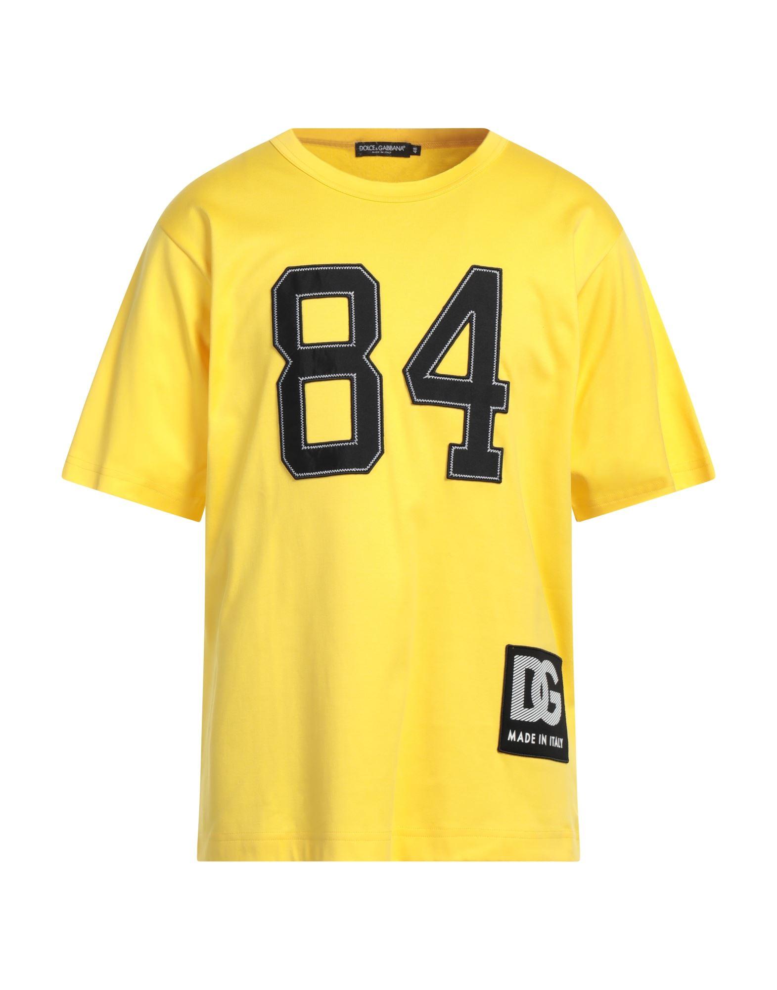 Dolce gabbana shop yellow t shirt