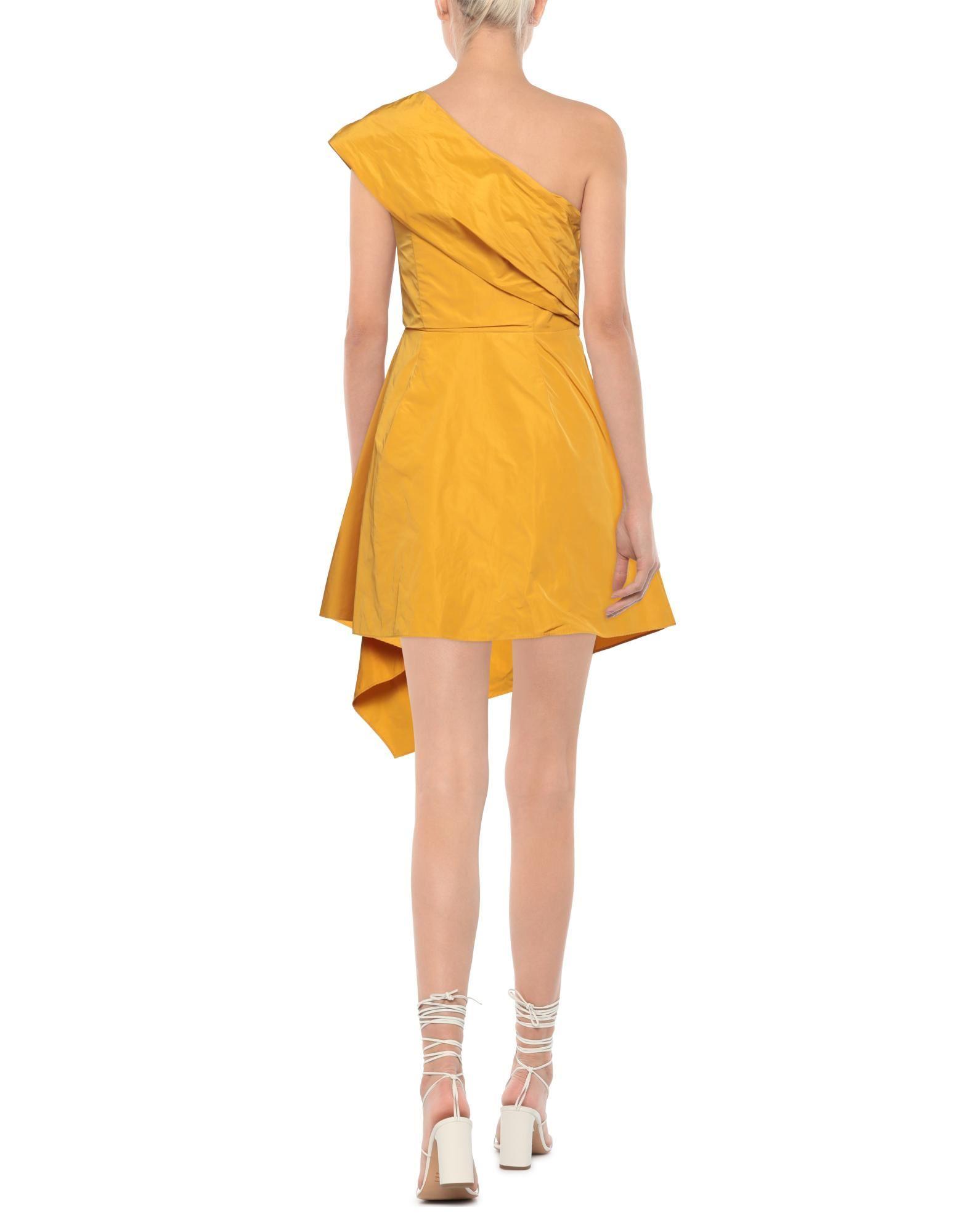 Carven Short Dress in Yellow | Lyst