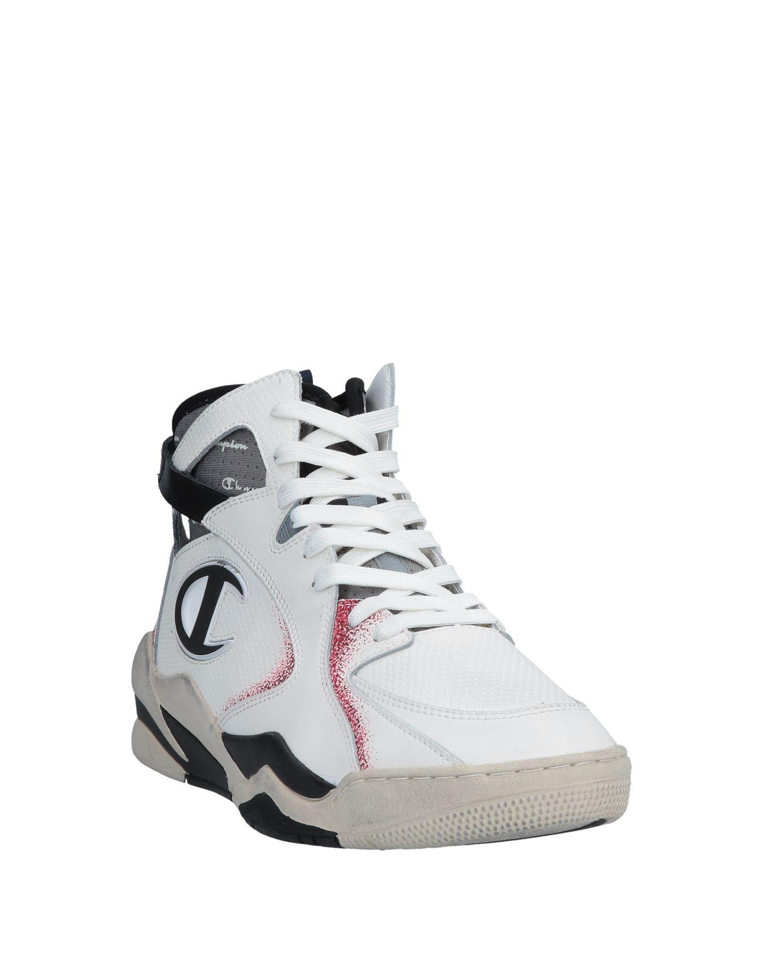 Champion Leather High-tops & Sneakers in White for Men - Lyst
