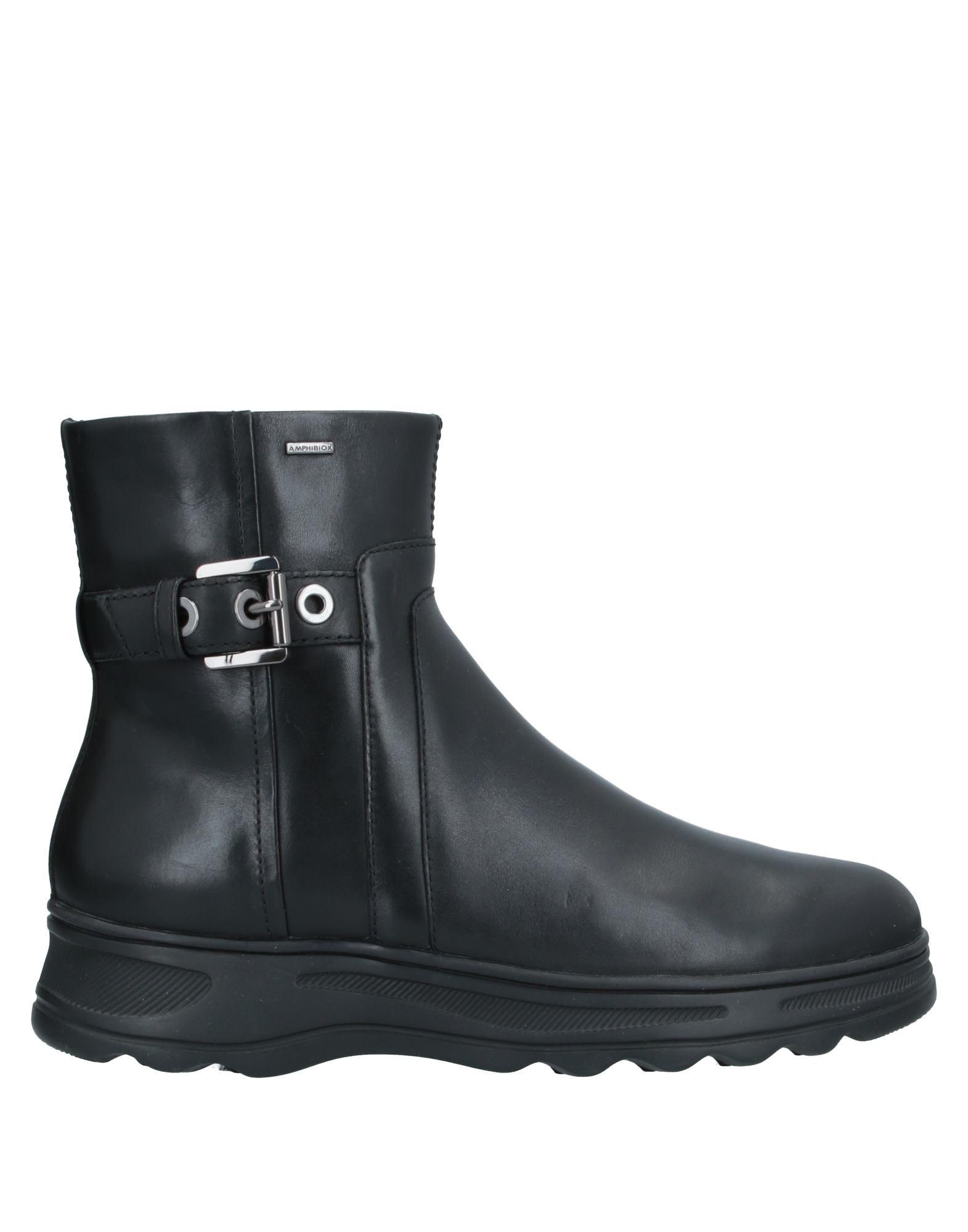 Geox Rubber Ankle Boots in Black - Lyst