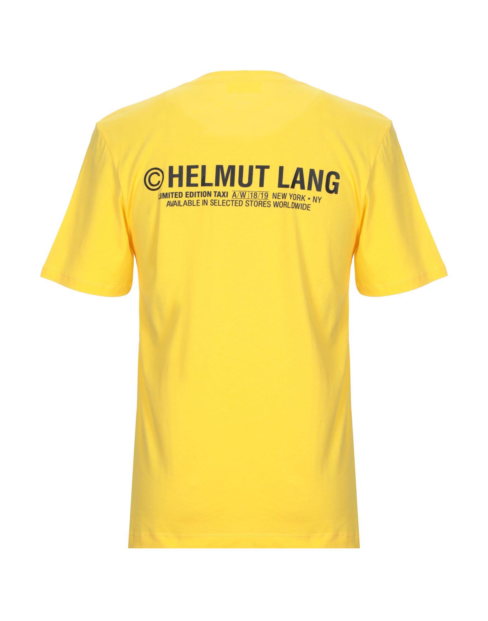 Helmut Lang T-shirt in Yellow for Men - Lyst