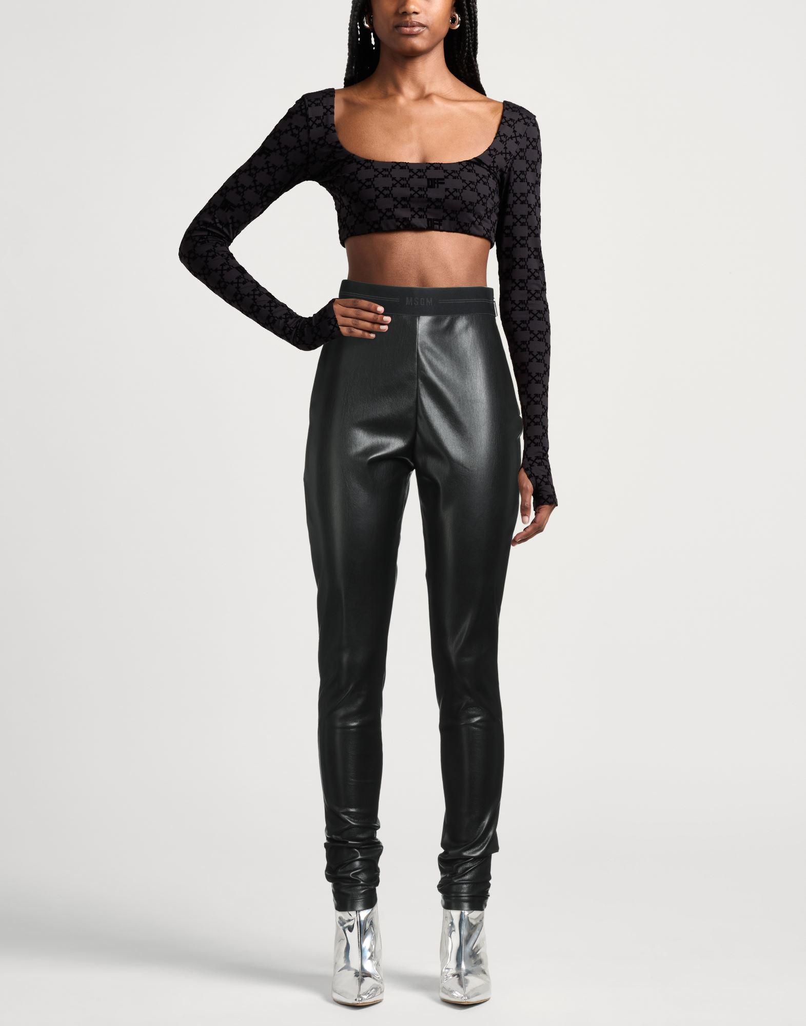 パンツ MSGM Woman Pants Black 3541MDP10237606 99 MSGM Skinny pants for Women | Online Sale up to 81% off | Lyst