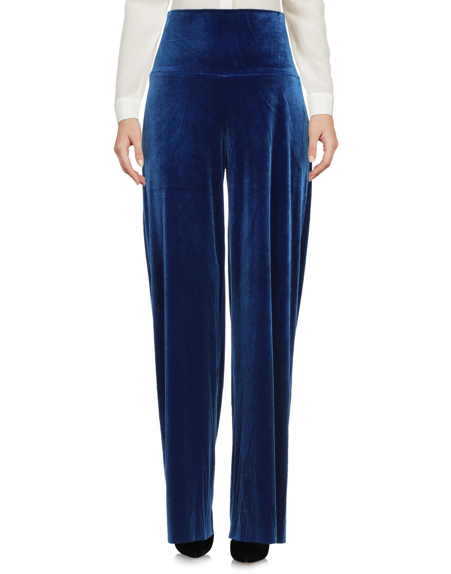 Norma Kamali Synthetic Casual Pants in Blue - Lyst