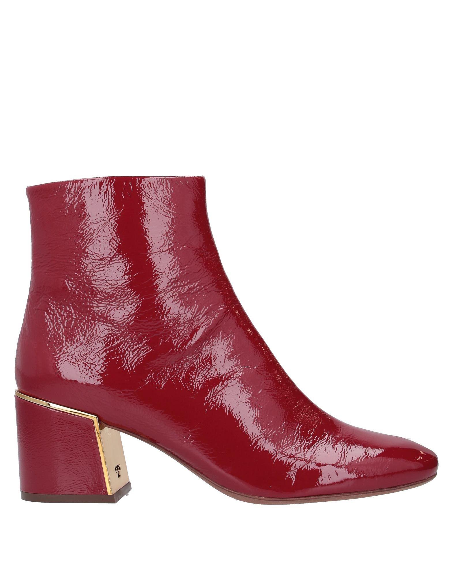 Tory Burch Ankle Boots in Red - Lyst