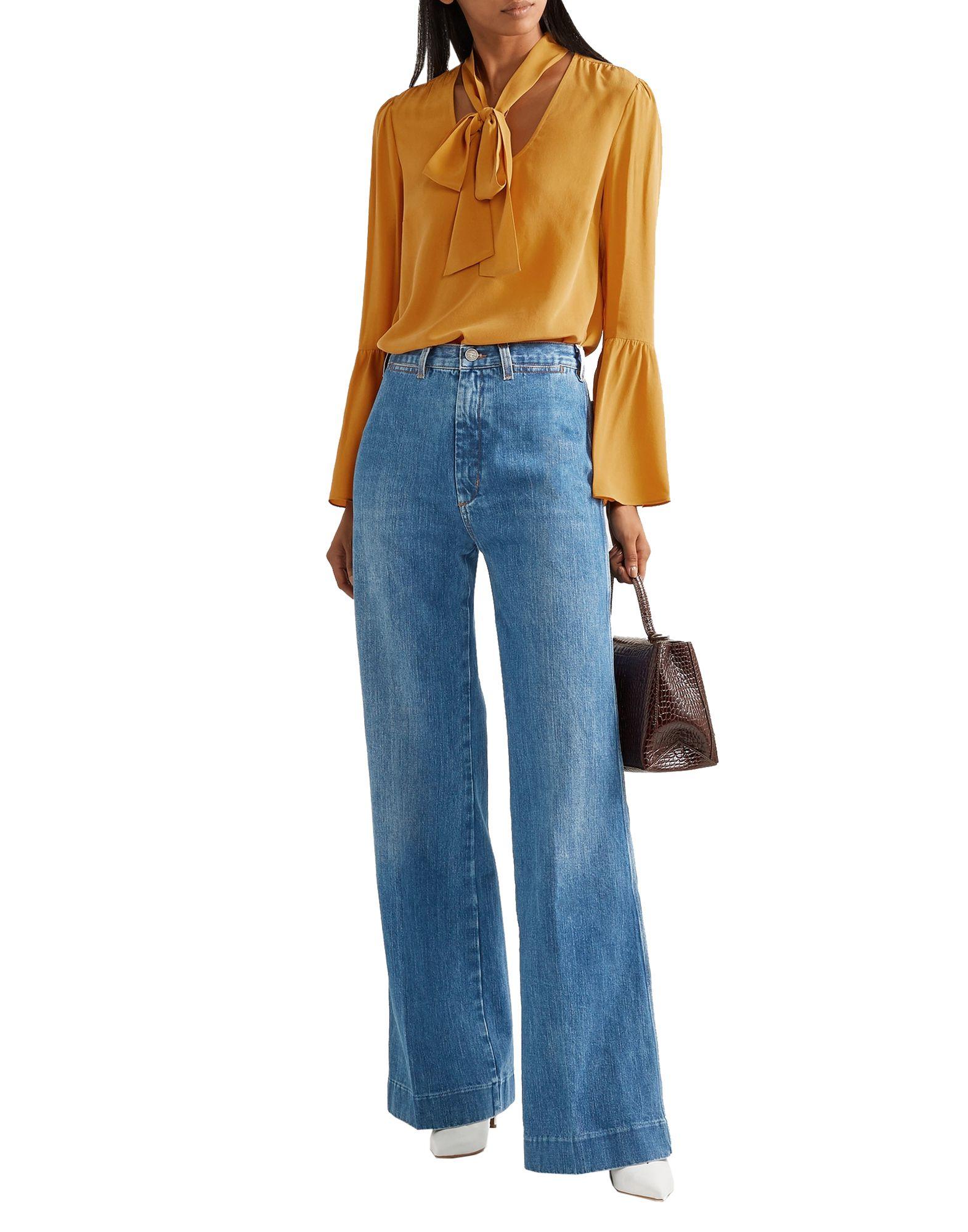 MICHAEL Michael Kors Satin Blouse - Lyst