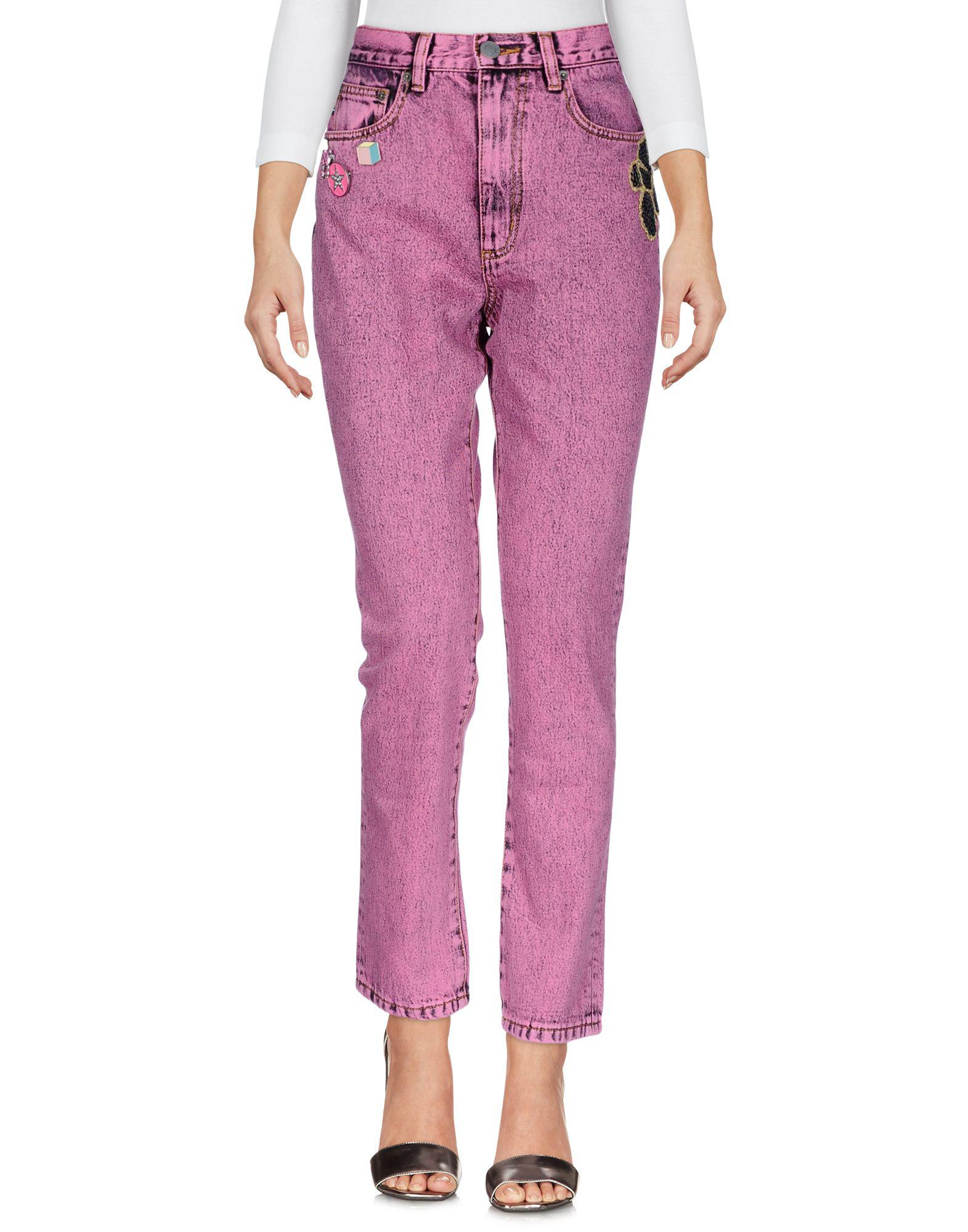 Marc Jacobs Denim Pants in Pink - Lyst