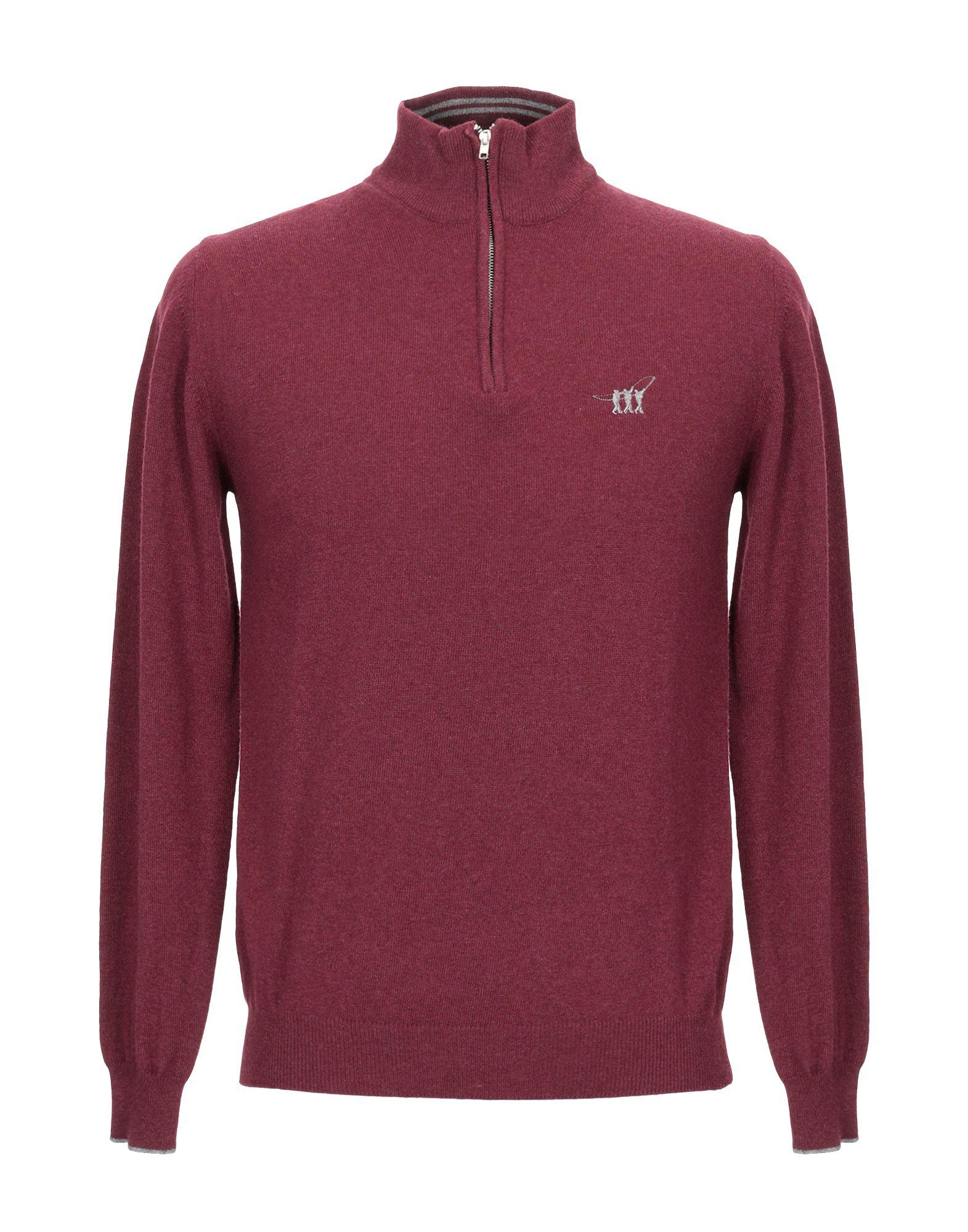 Henry Cotton's Wool Turtleneck in Maroon (Red) for Men Lyst