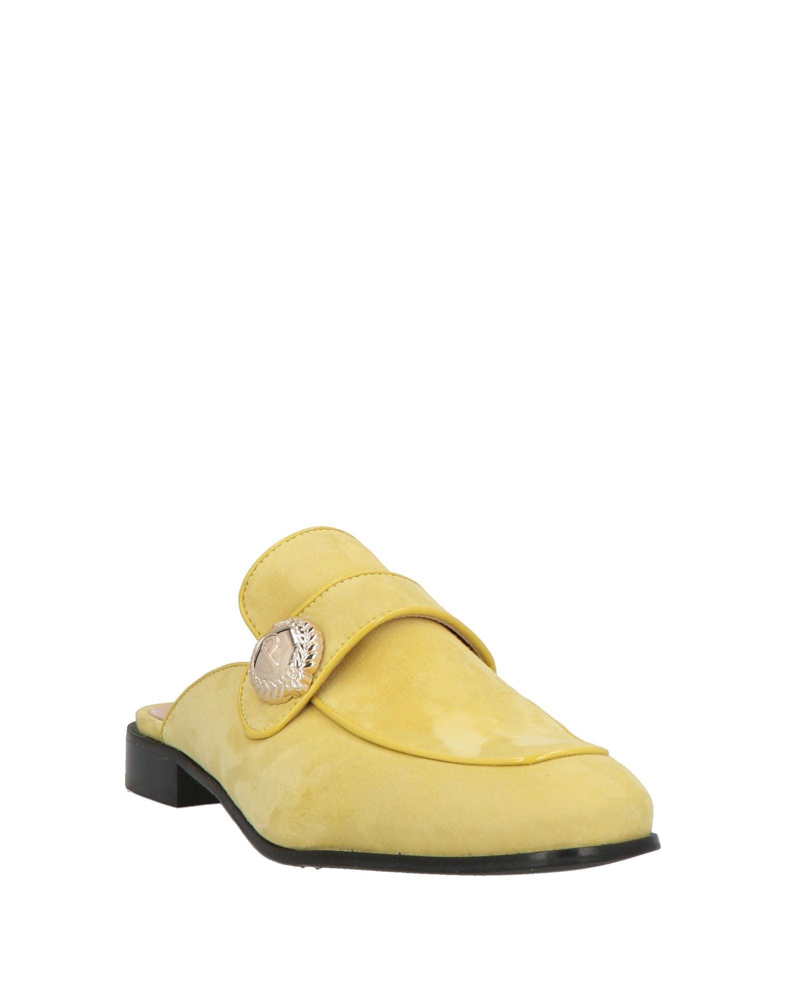 Mules En Daim Avec Bande Jaune – Talon 10 Cm – Pointure 35 à 42 – Fabriqué En Italie