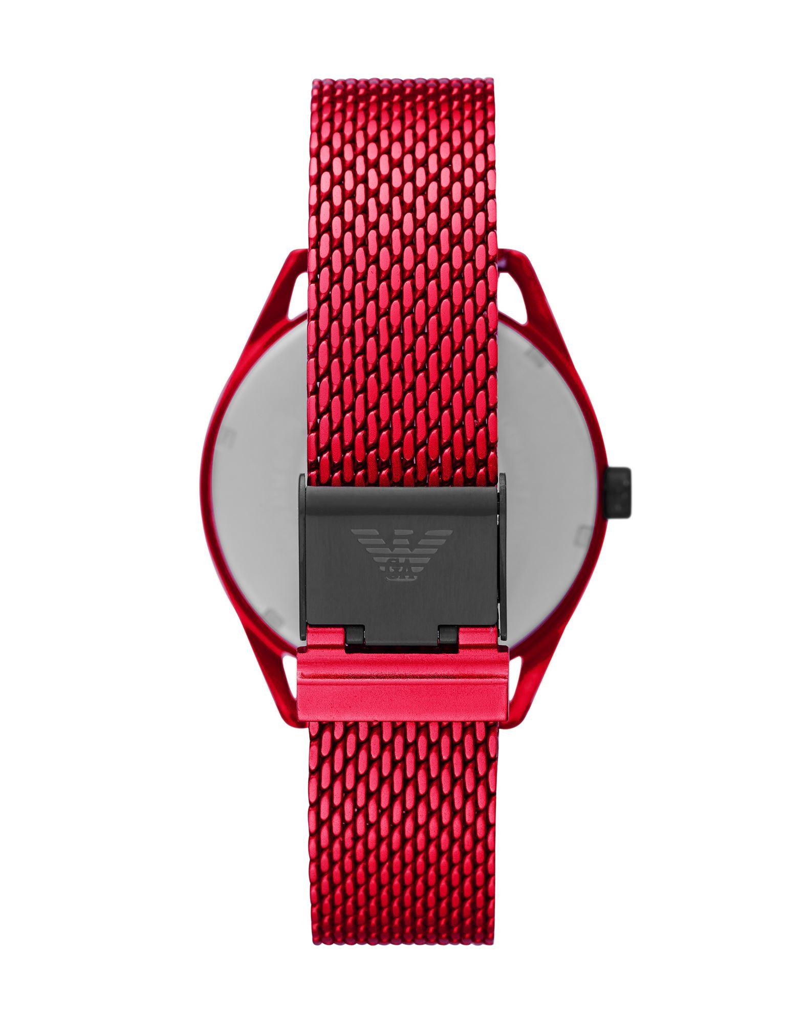 Emporio Armani Wrist Watch in Red for | Lyst