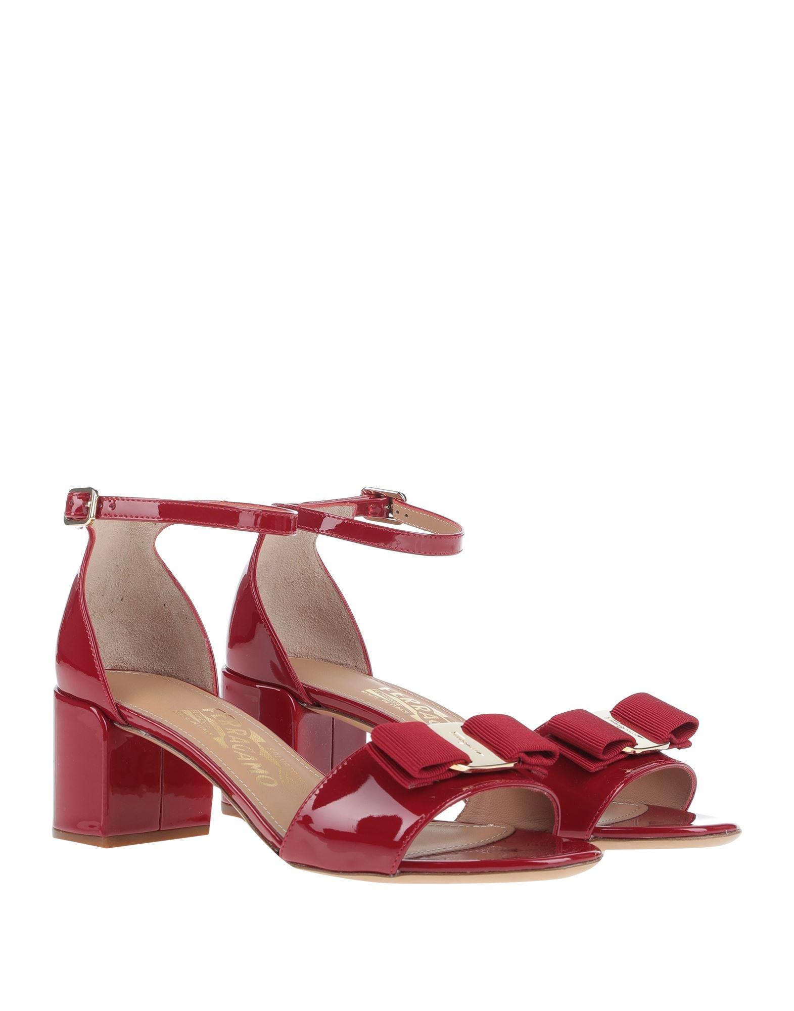 ferragamo red sandals