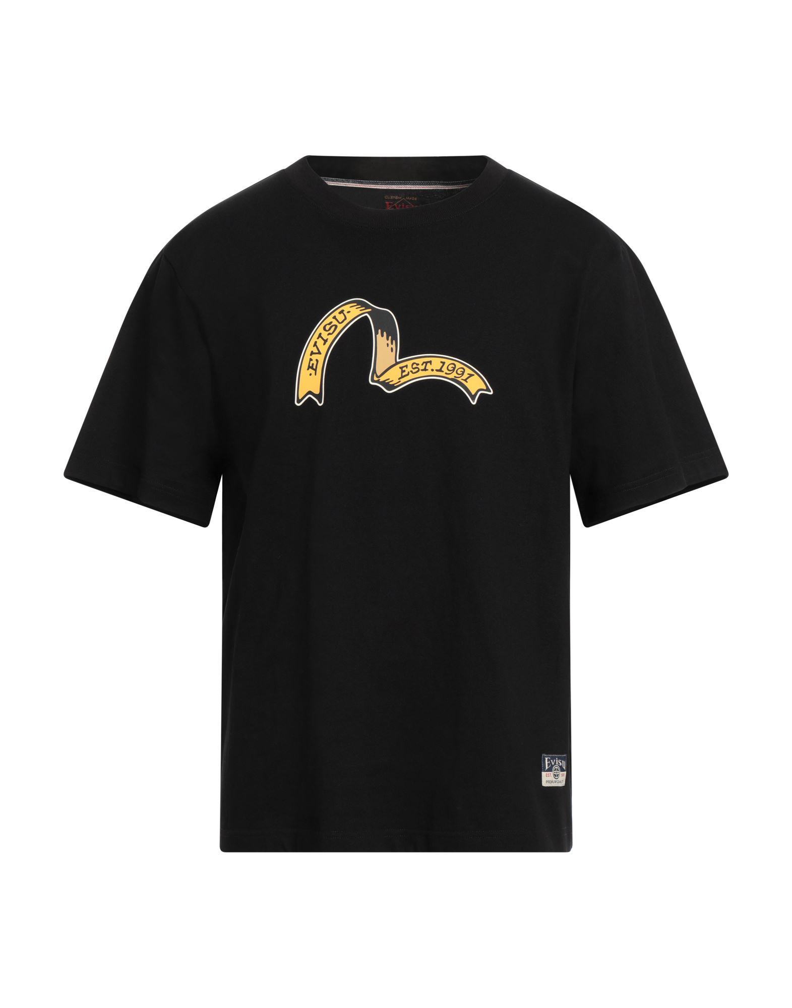 Evisu T-Shirt Cotton in Black for Men | Lyst