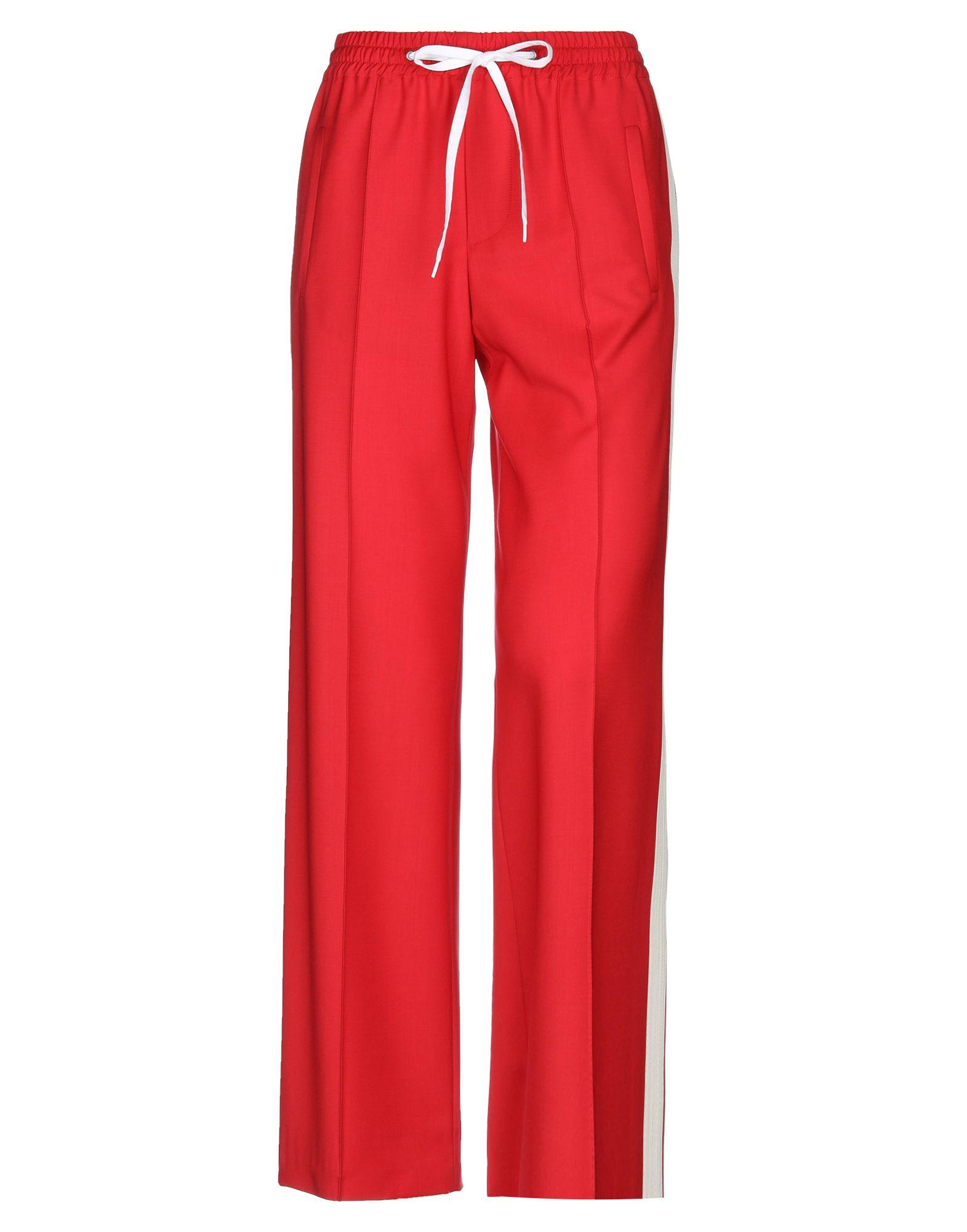 Miu Miu Casual Pants in Red - Lyst