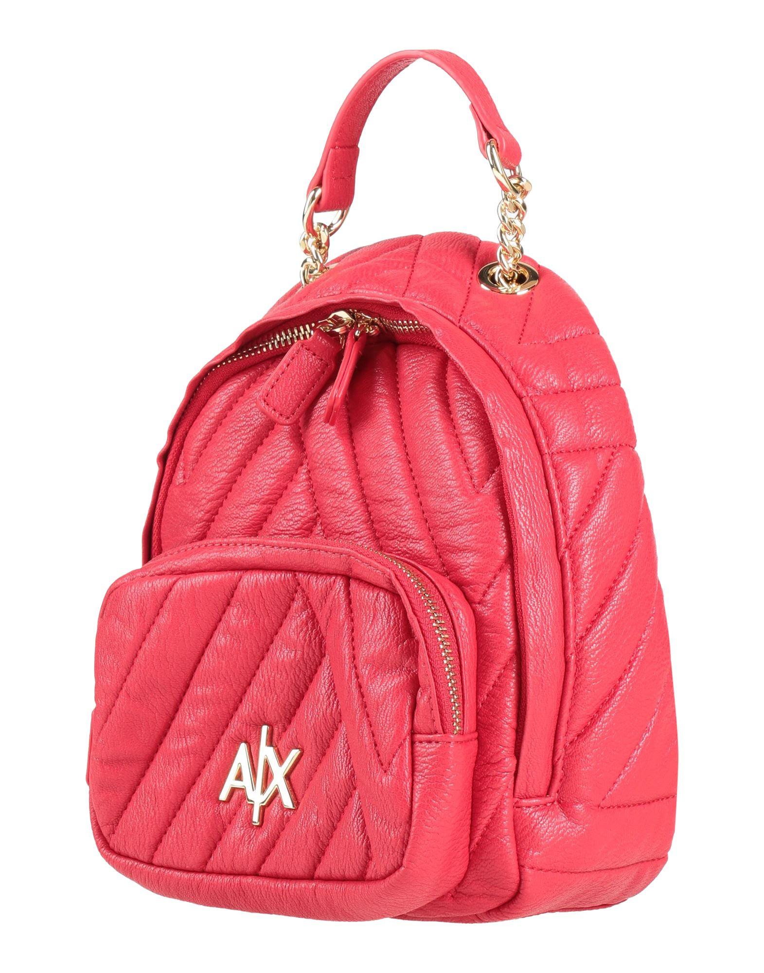Armani Exchange Red  Backpack with AIX Branding Backpack with logo stripe | Armani Exchange main image 3