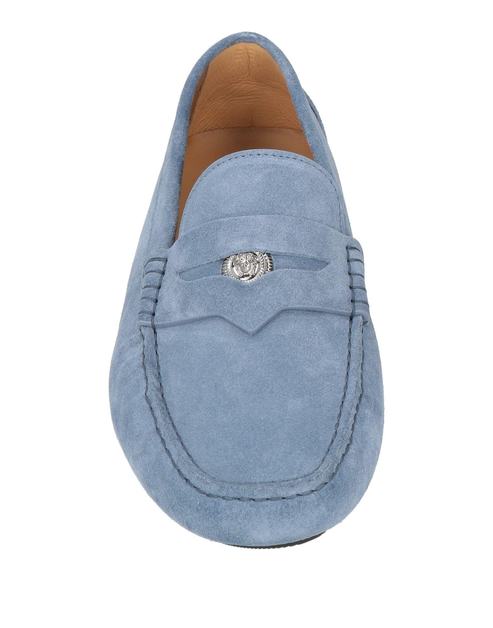 Versace Loafers in Blue for Men | Lyst
