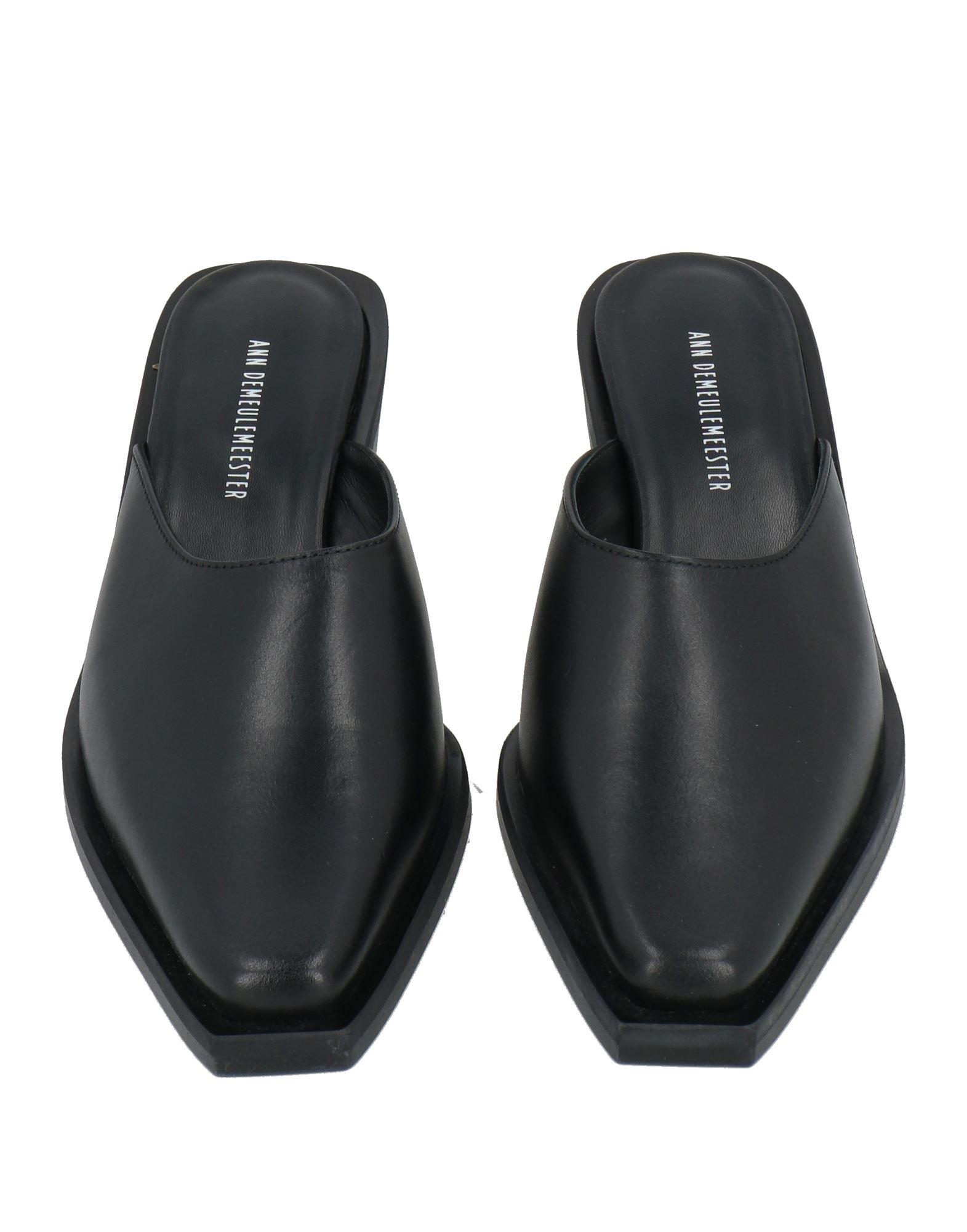 Ann Demeulemeester Mules & Clogs Leather in Black | Lyst