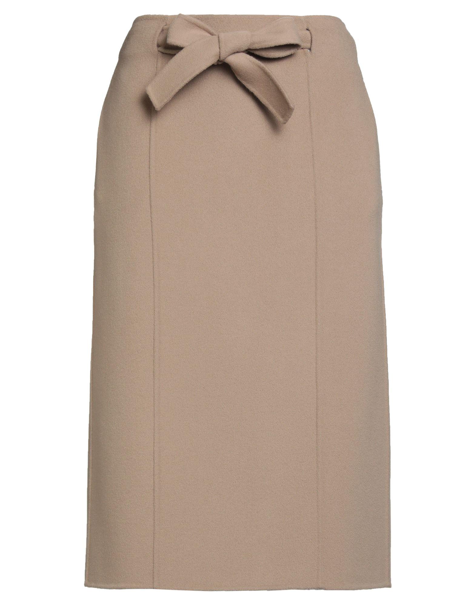 スカート Max Mara Beige wool and cashmere midi skirt Max Mara Wool Midi Skirt In Beige - 30% Off | Editorialist