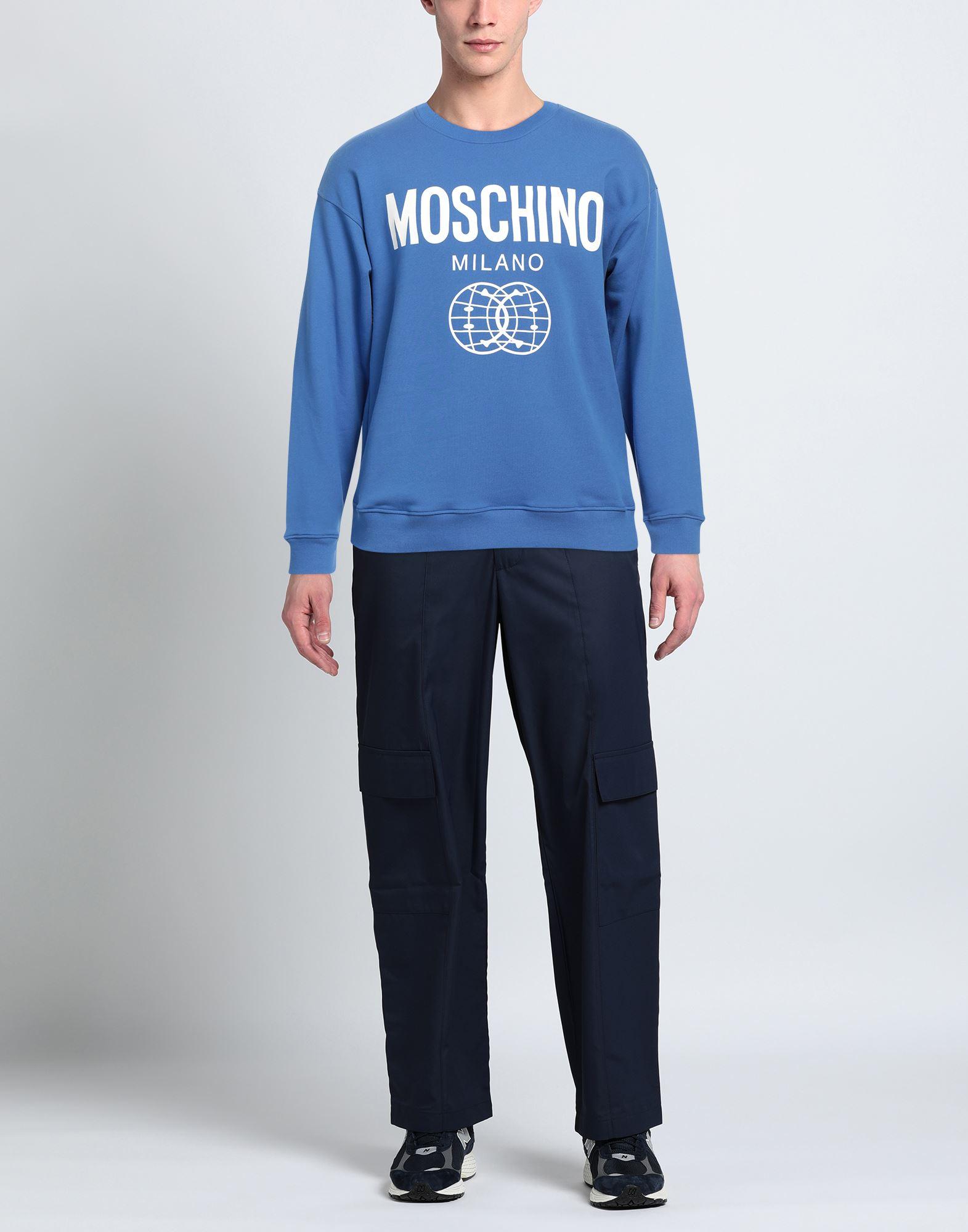 Moschino blue outlet sweatshirt