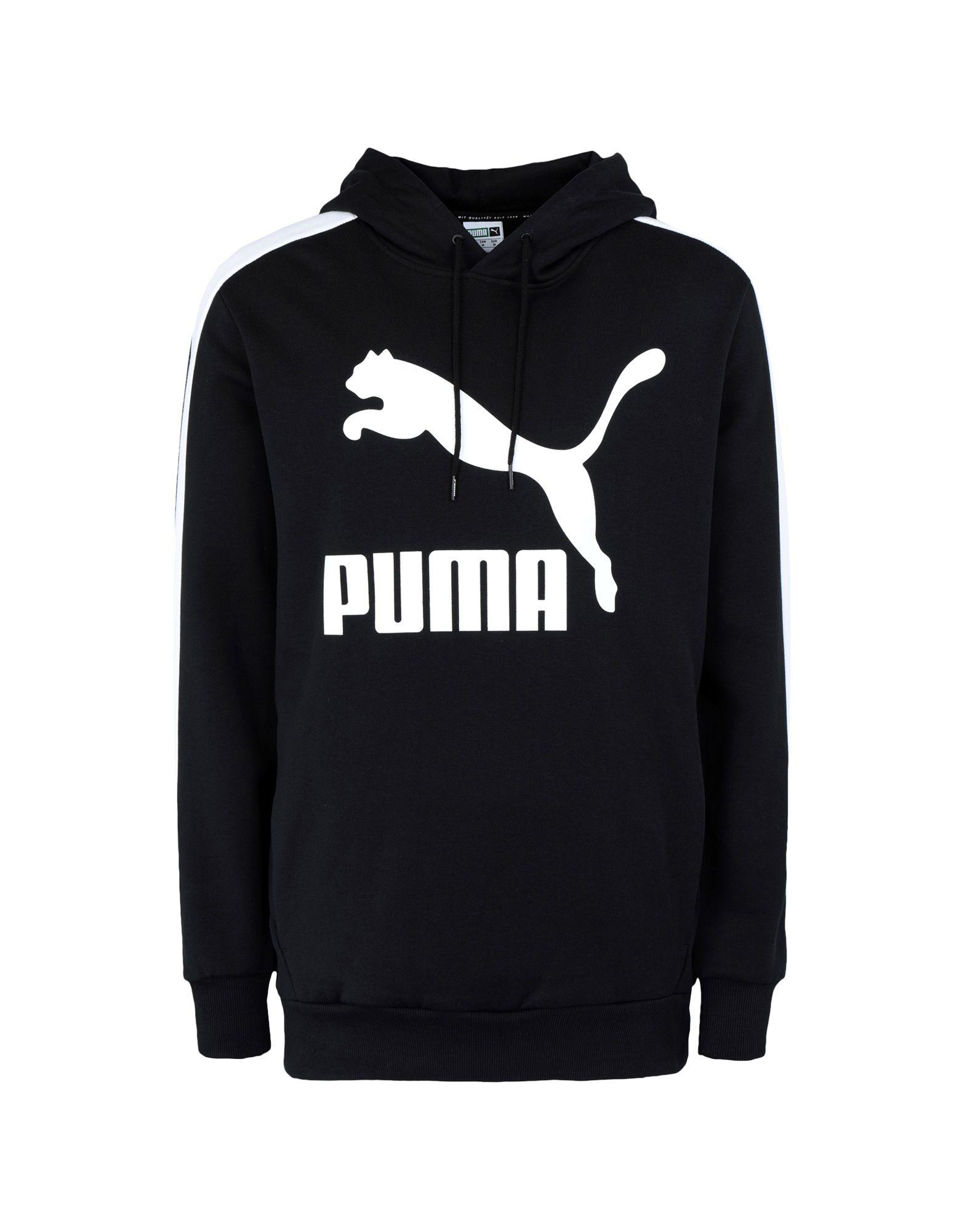 PUMA Cotton Classics T7 Logo Hoodie Fl in 01 (Black) for Men - Save 51% ...