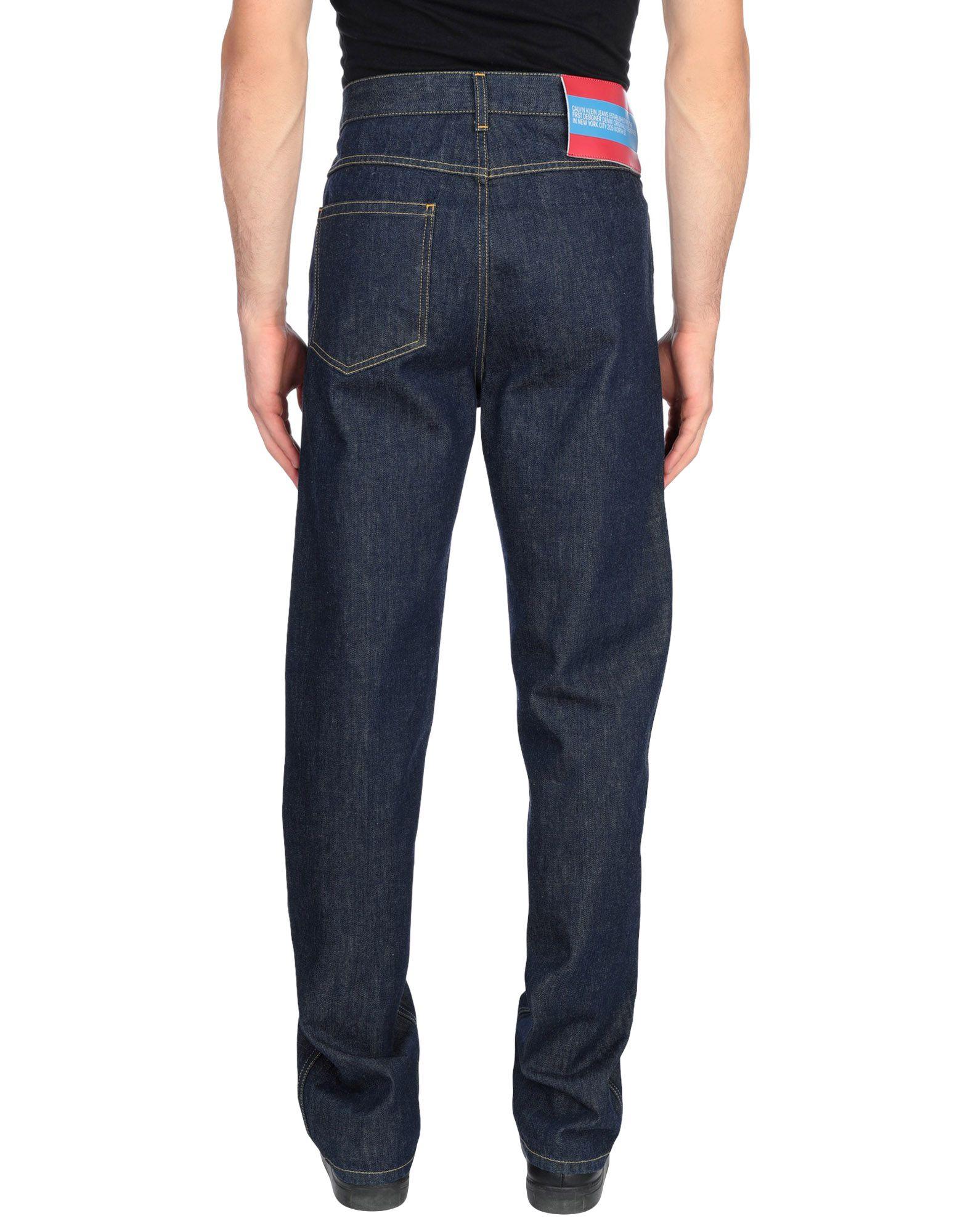 CALVIN KLEIN 205W39NYC Denim Trousers in Blue for Men - Lyst
